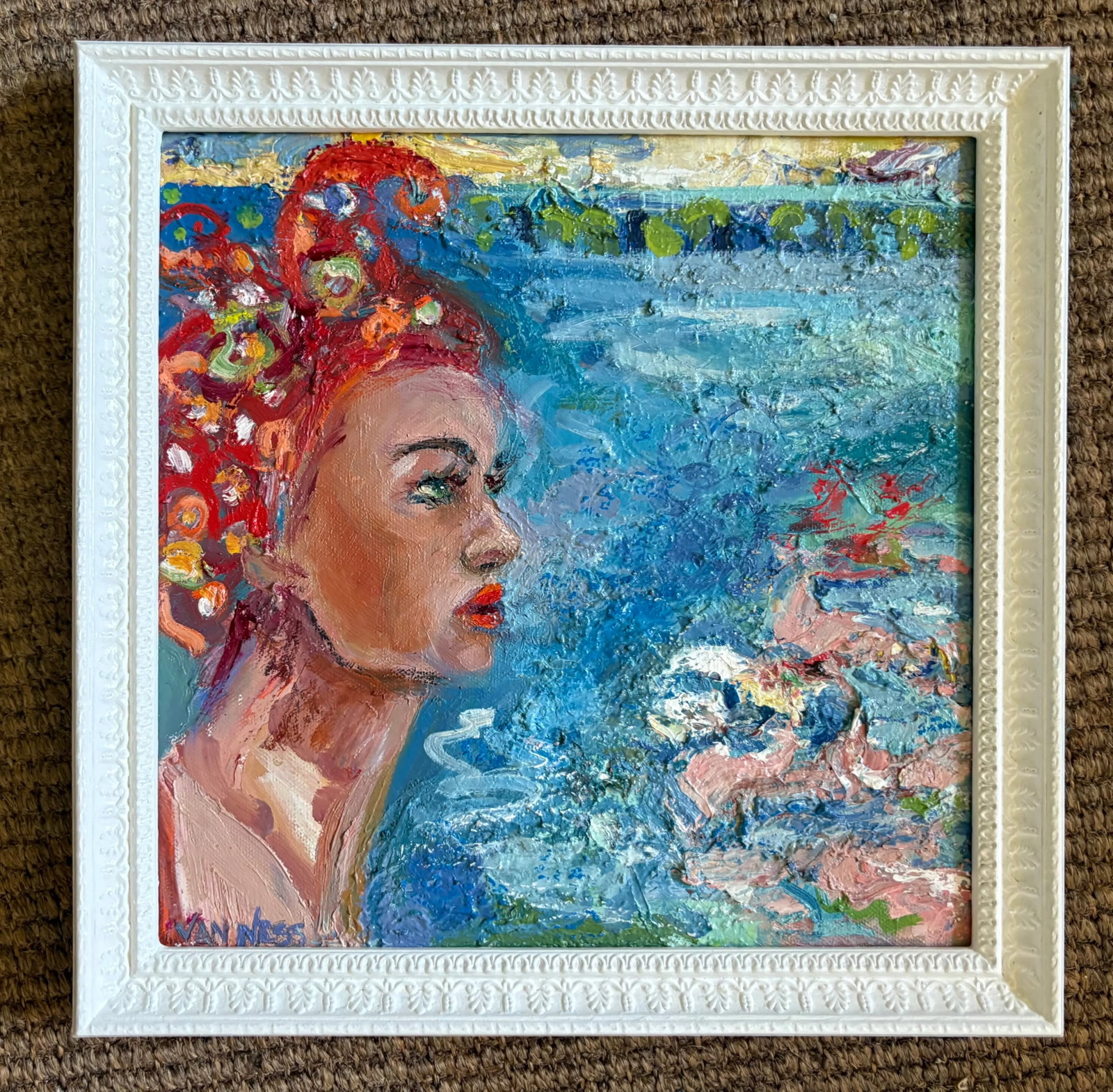 Bathing Beauty, Original Oil Paintings, by Van Ness - 6