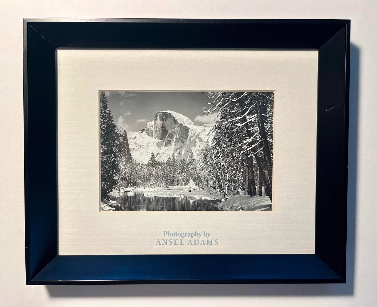 1960s Set of 2 Ansel Adams Half Dome, Yosemite & Moonrise, Hernandez, Nm Photographs, Framed - 2