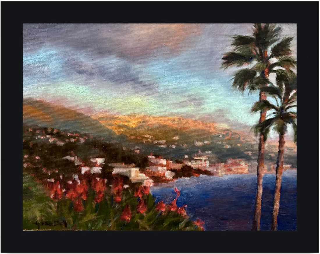 Original Fine Art Painting - Laguna Moonlight Sparkle - 4