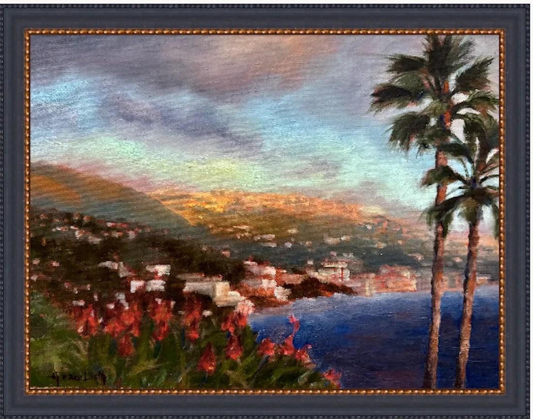 Original Fine Art Painting - Laguna Moonlight Sparkle - 5