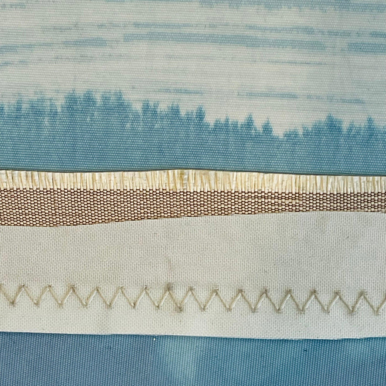 Contemporary Semi-Abstract Mixed Media Nautical Sailcloth Landscape - By JJ-Hogan | There Is Still - 7
