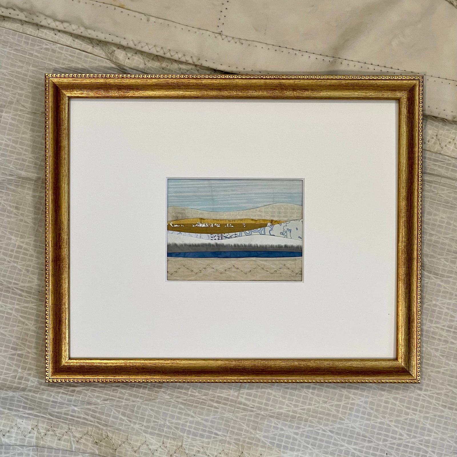 Contemporary Semi-Abstract Mixed Media Nautical Sailcloth Landscape - By JJ-Hogan | Embrace Your P - 2