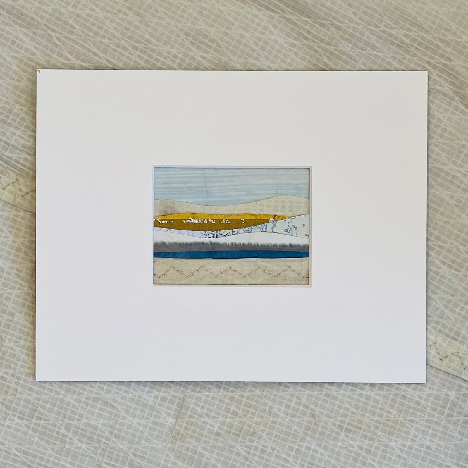 Contemporary Semi-Abstract Mixed Media Nautical Sailcloth Landscape - By JJ-Hogan | Embrace Your P - 3