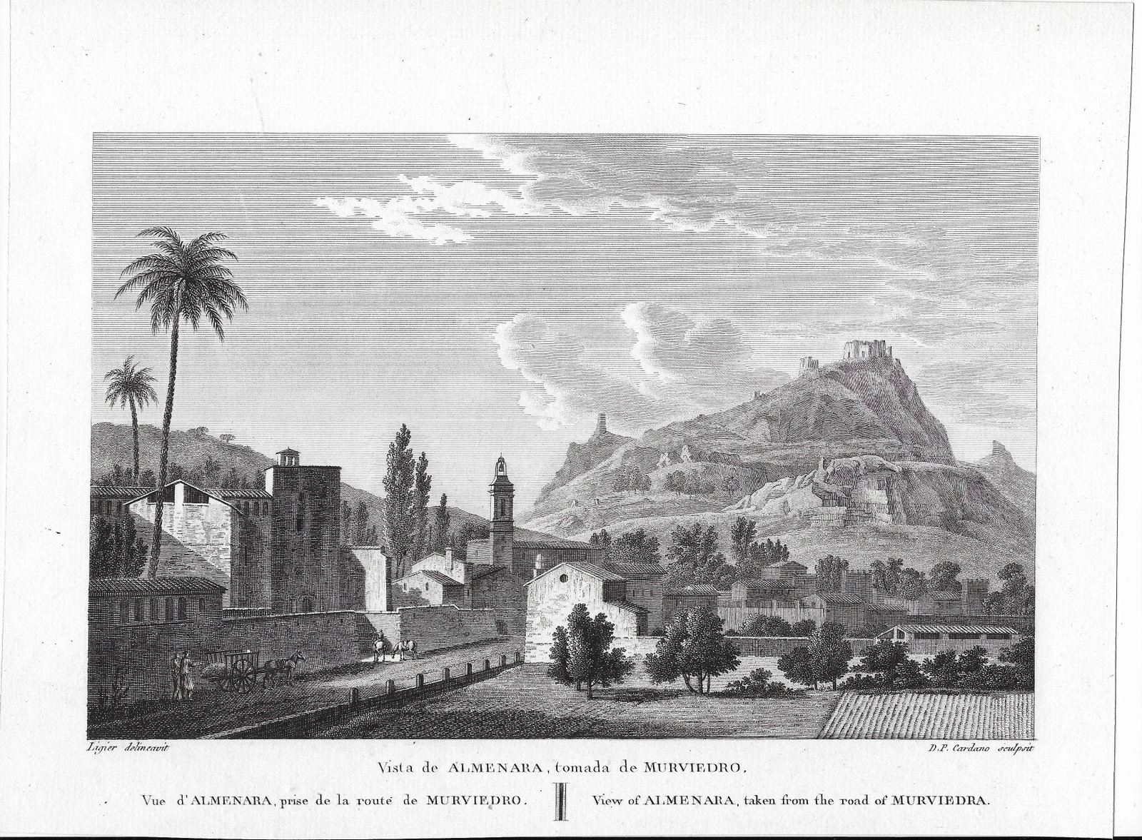 1822 Spanish Landscape Engraving - 2