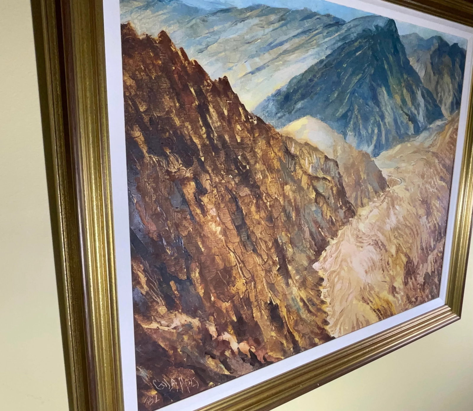 Original Landscape Painting: "Echoes of the Peaks" - Majestic Mountain Valley - 10