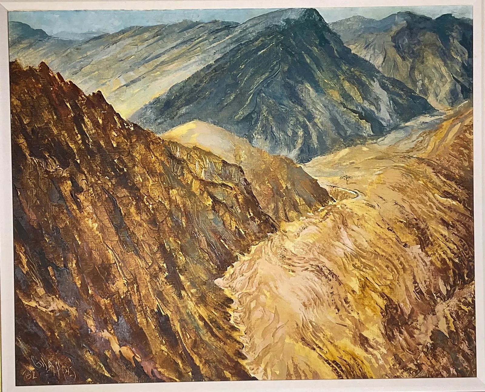 Original Landscape Painting: "Echoes of the Peaks" - Majestic Mountain Valley - 2