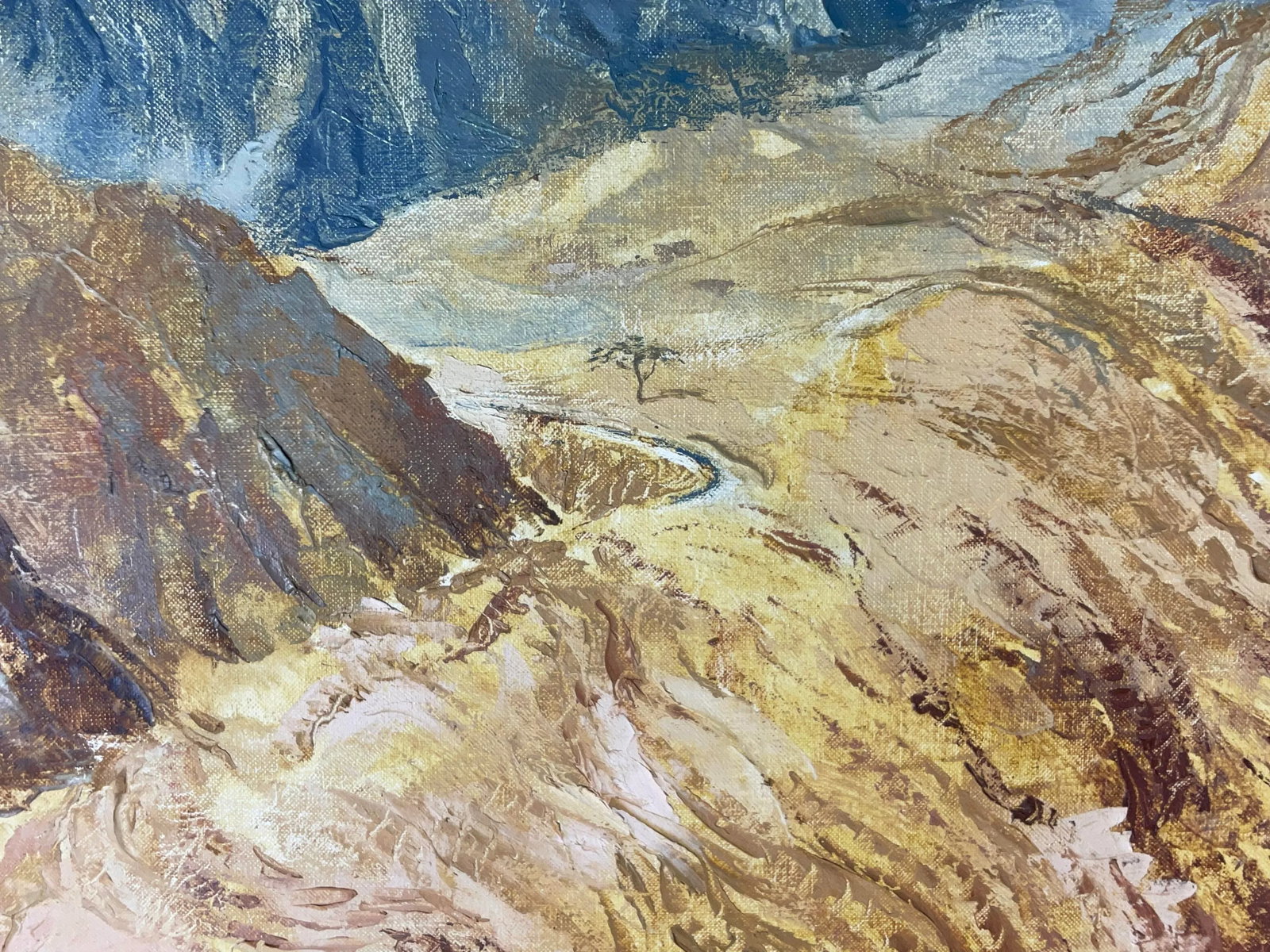 Original Landscape Painting: "Echoes of the Peaks" - Majestic Mountain Valley - 4