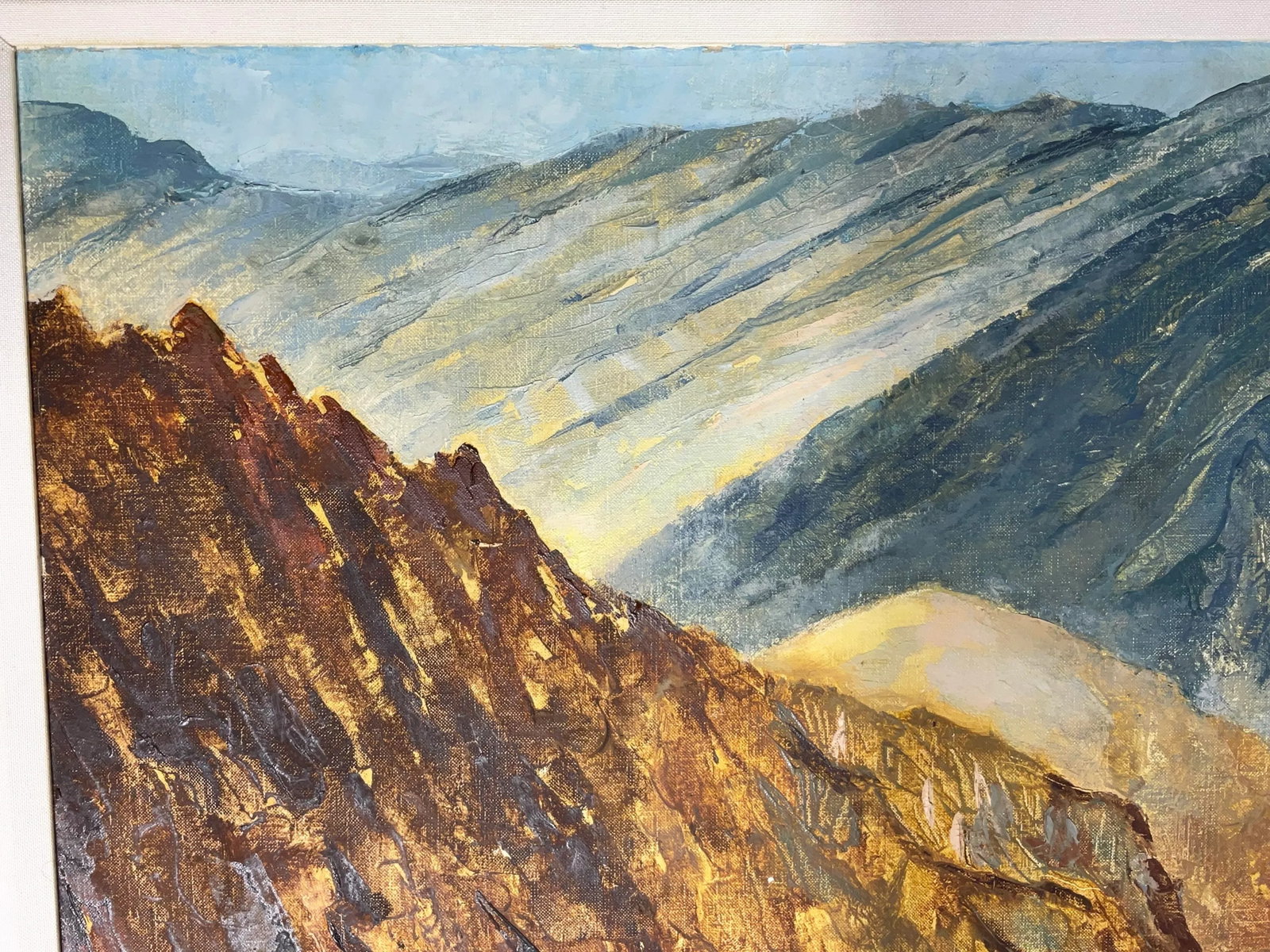 Original Landscape Painting: "Echoes of the Peaks" - Majestic Mountain Valley - 8
