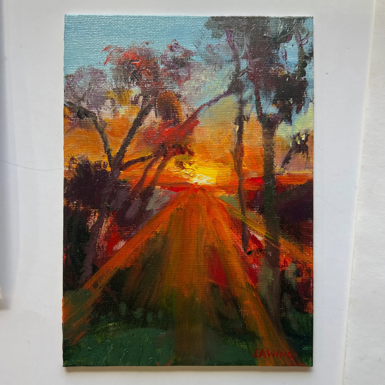 Cannon's Point Sunrise, Original Acrylic Painting by Julia Lawing - 2