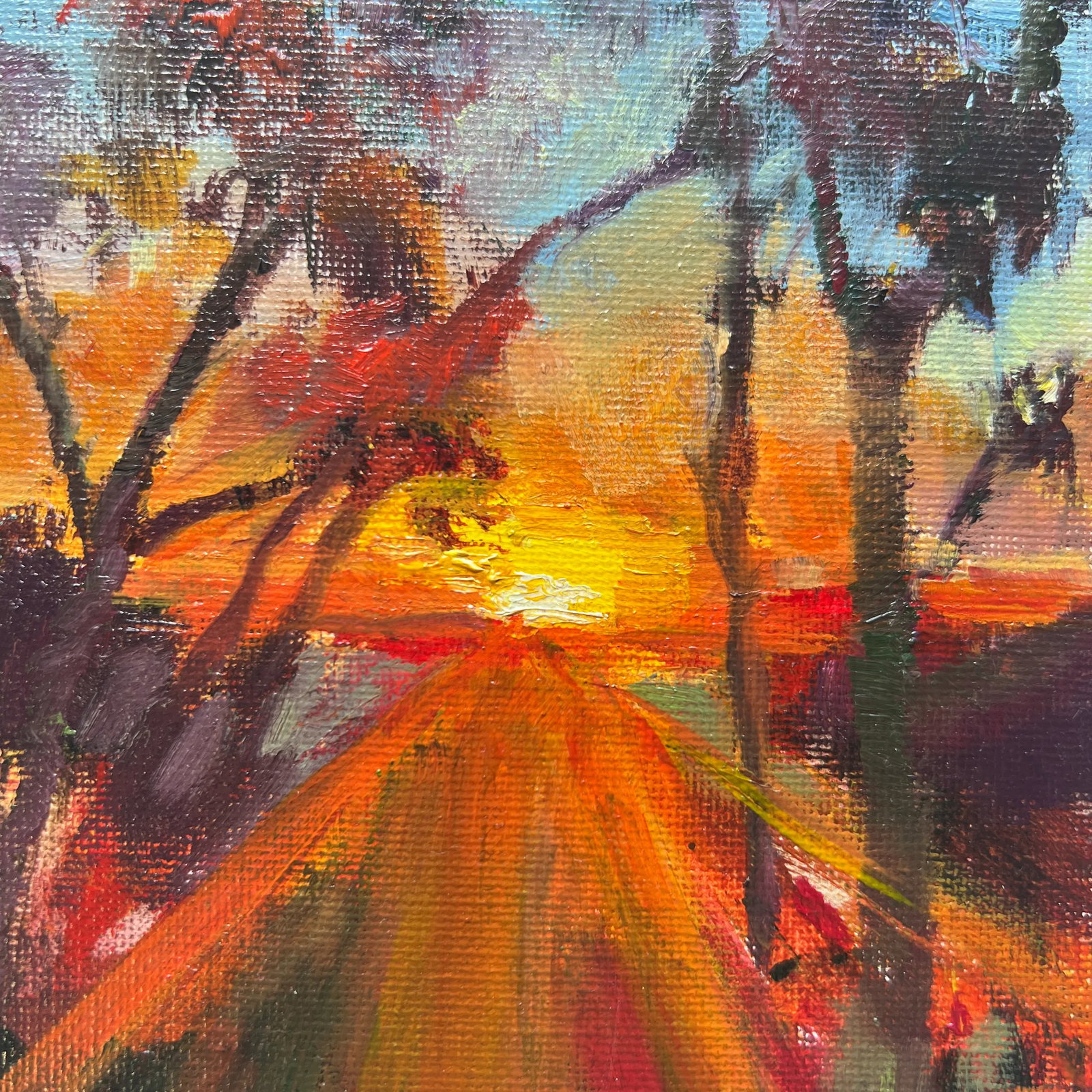 Cannon's Point Sunrise, Original Acrylic Painting by Julia Lawing - 3