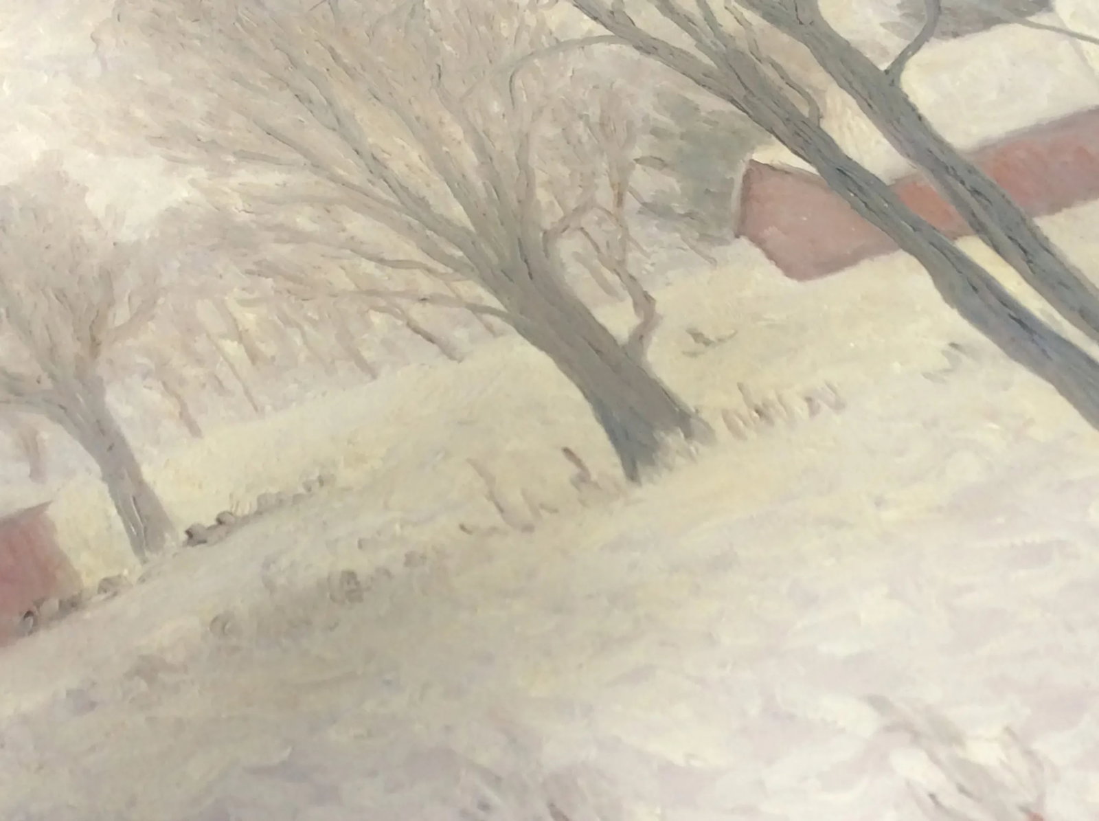 Vintage Henry Trask Reilly Vermont Winter Landscape Oil Painting - Original American Impressionist A - 3