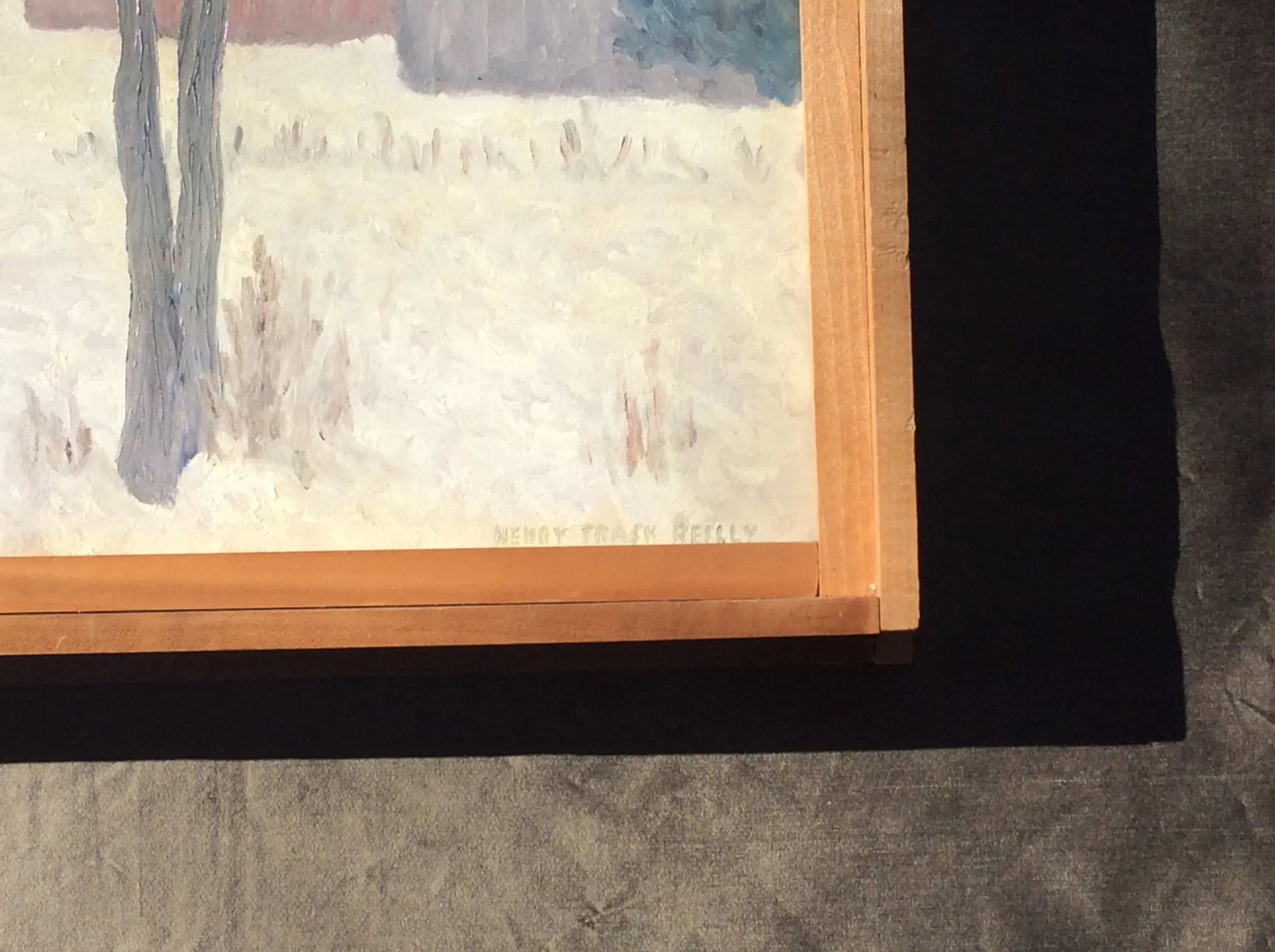 Vintage Henry Trask Reilly Vermont Winter Landscape Oil Painting - Original American Impressionist A - 9