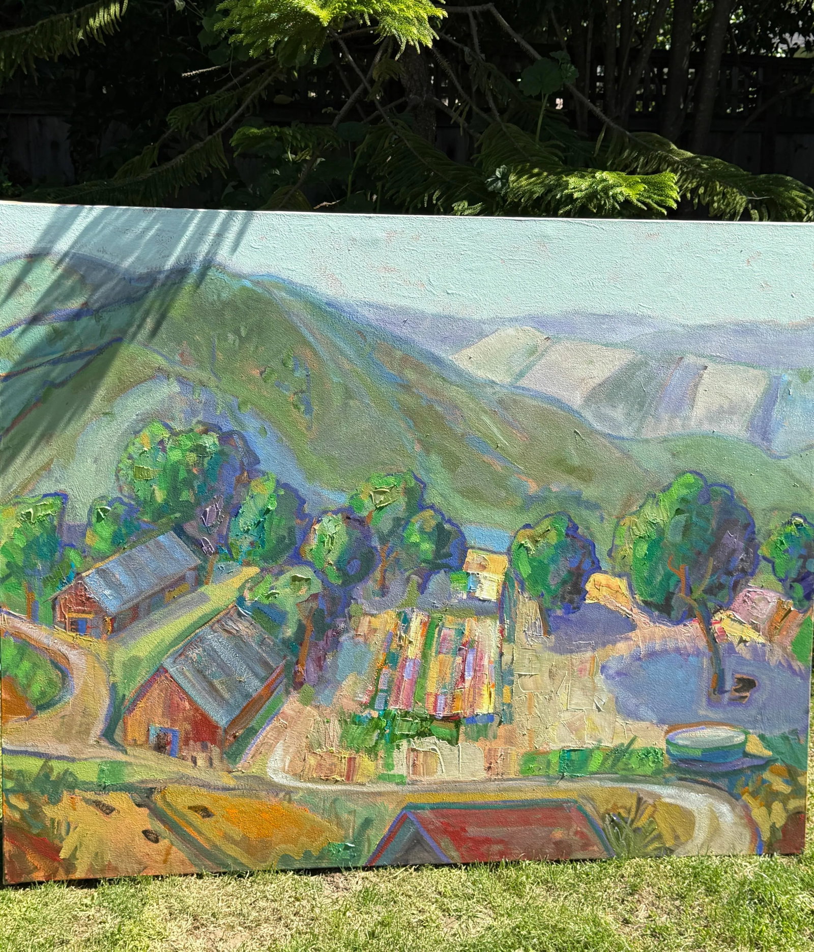 Diablo Ranch Large Expressionist Original Oil Landscape Painting - 4