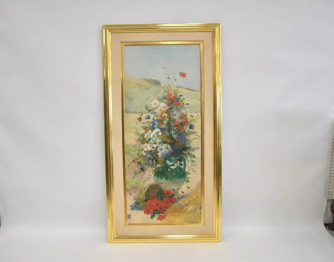 Eugene Henri Cauchois , Flower Study Oil Painting - 2