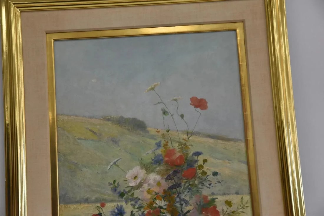 Eugene Henri Cauchois , Flower Study Oil Painting - 4