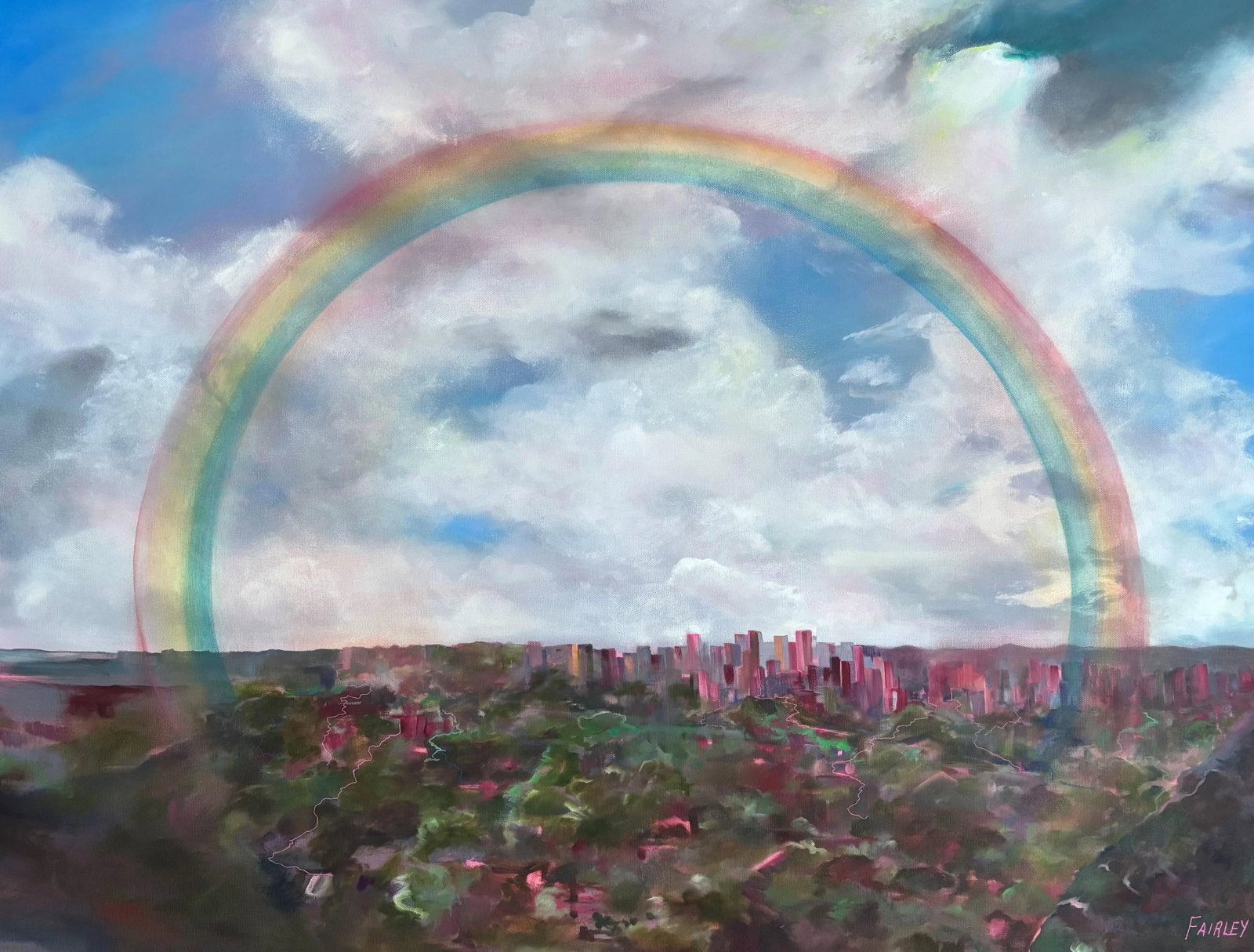 Our City of Angels- Los Angeles, Original Oil Painting by Jessica Fairley (1 of 9)