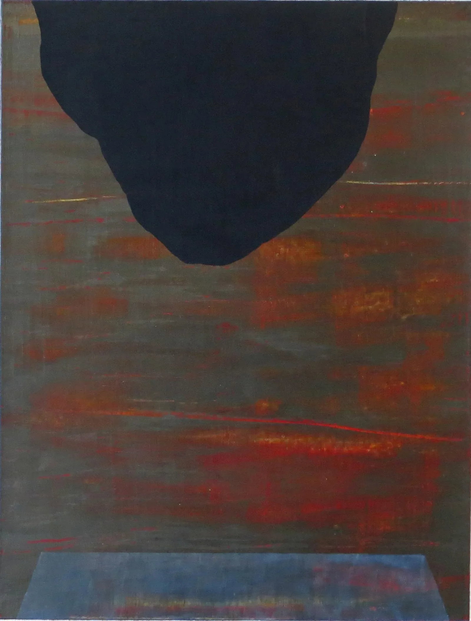 1980s Betsy Kaufman Abstract Landscape Painting, Framed - 2