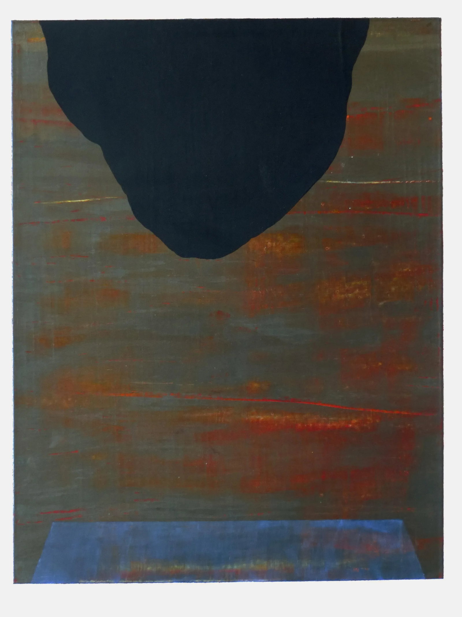 1980s Betsy Kaufman Abstract Landscape Painting, Framed - 4