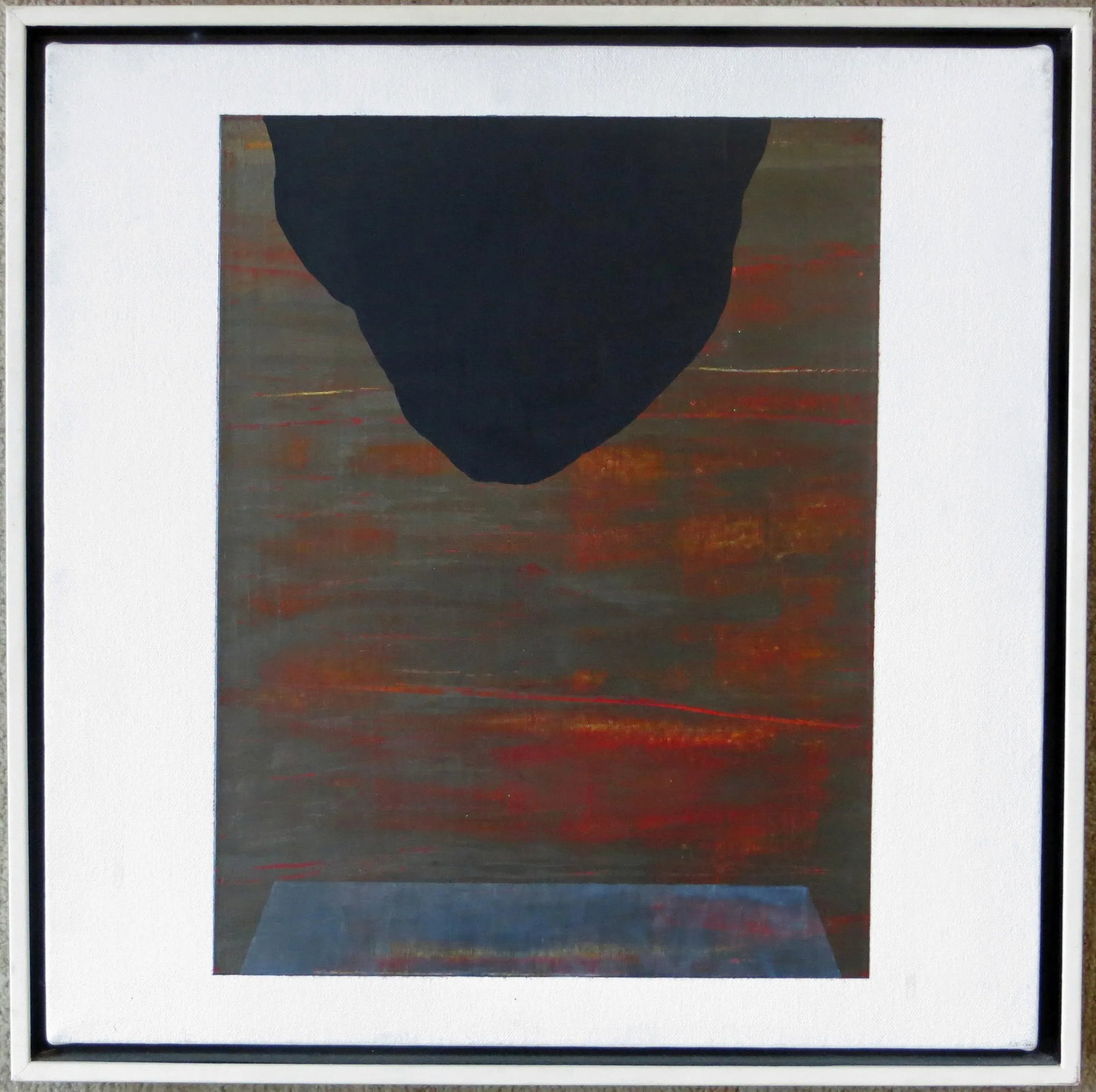 1980s Betsy Kaufman Abstract Landscape Painting, Framed - 5