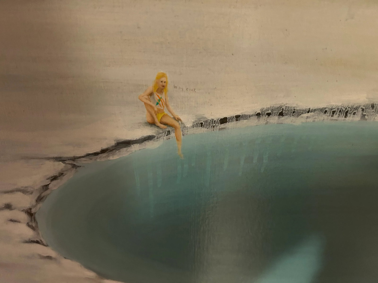 Geothermal Pools, Original Painting by Dan Attoe - 3