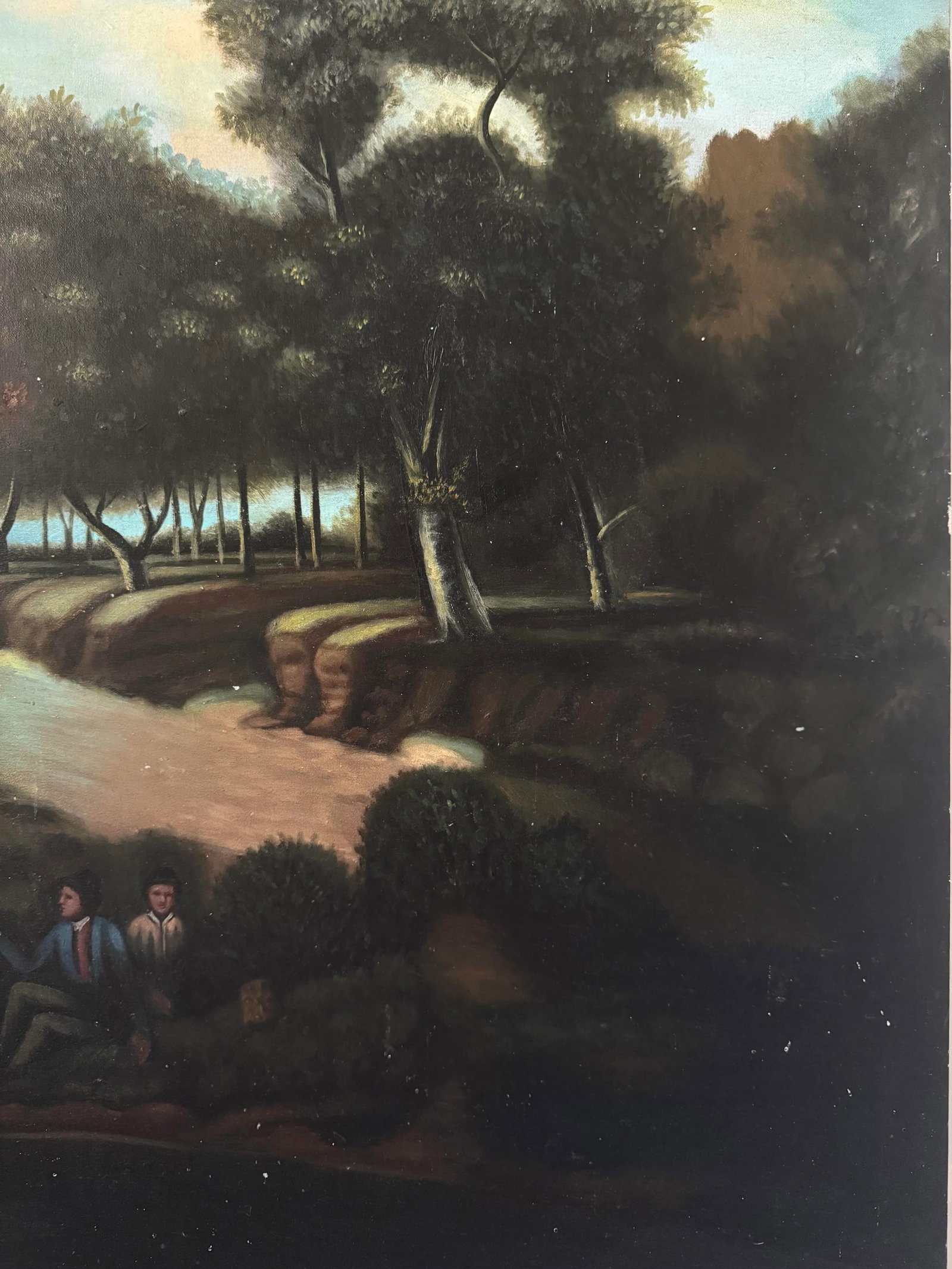 19th Century Original Oil Landscape Painting on Board - 10