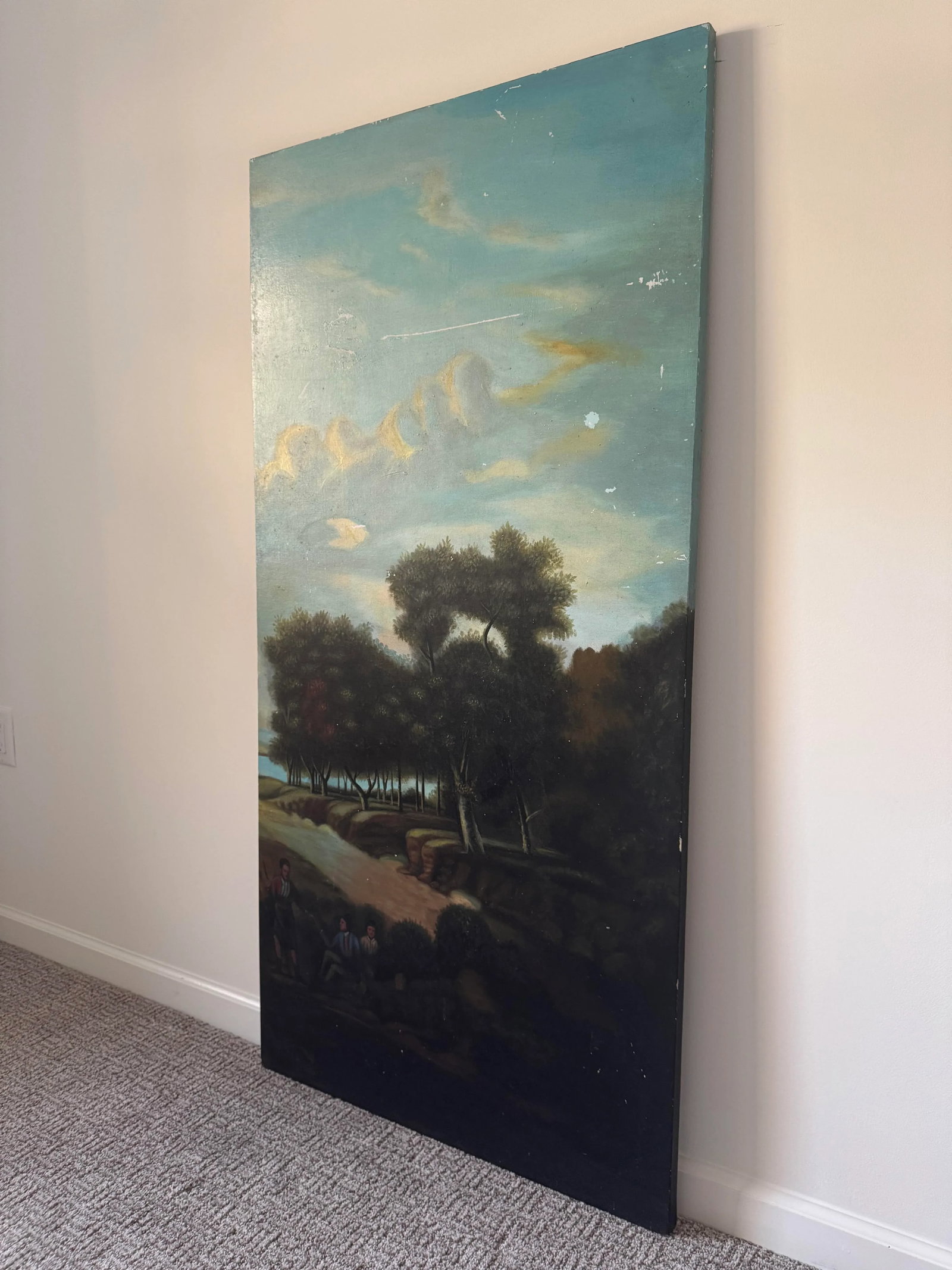 19th Century Original Oil Landscape Painting on Board - 5