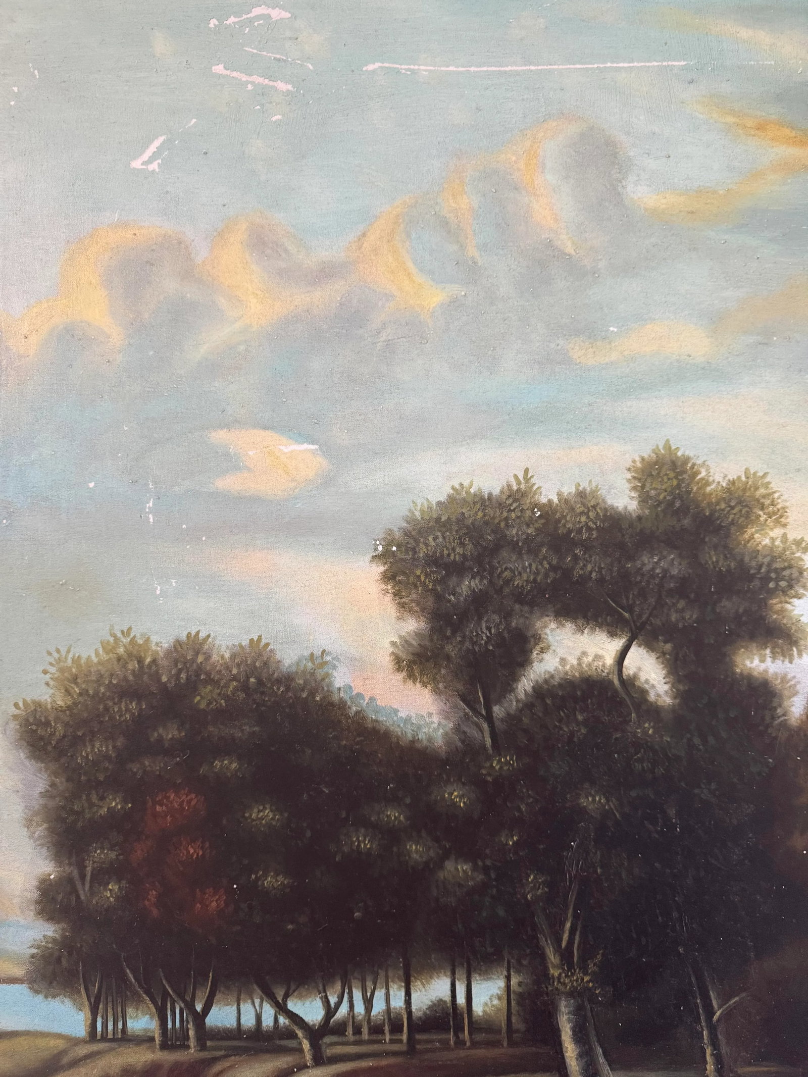 19th Century Original Oil Landscape Painting on Board - 7