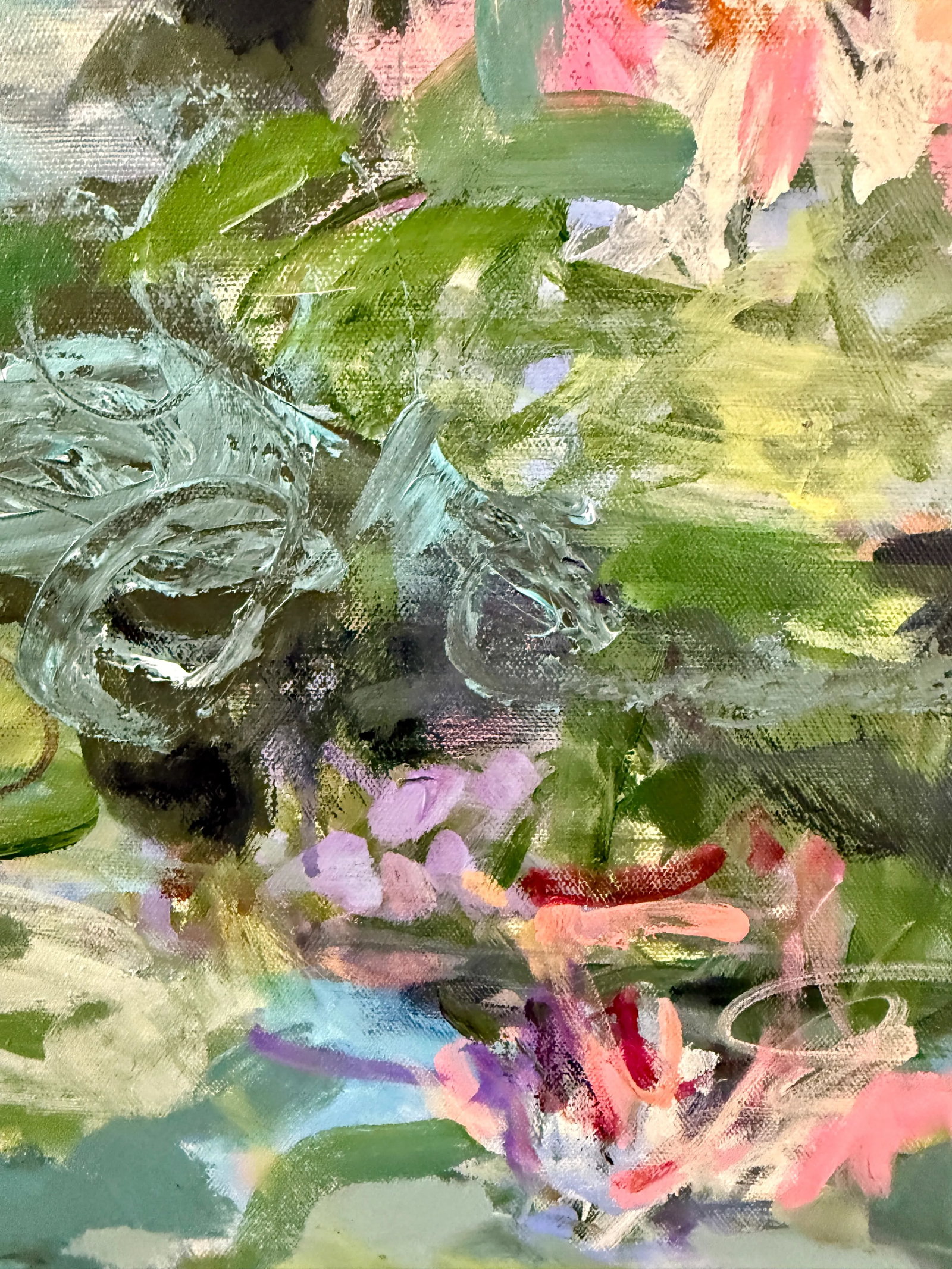 Lily and Blue, Original Painting by Sandy Welch - 3