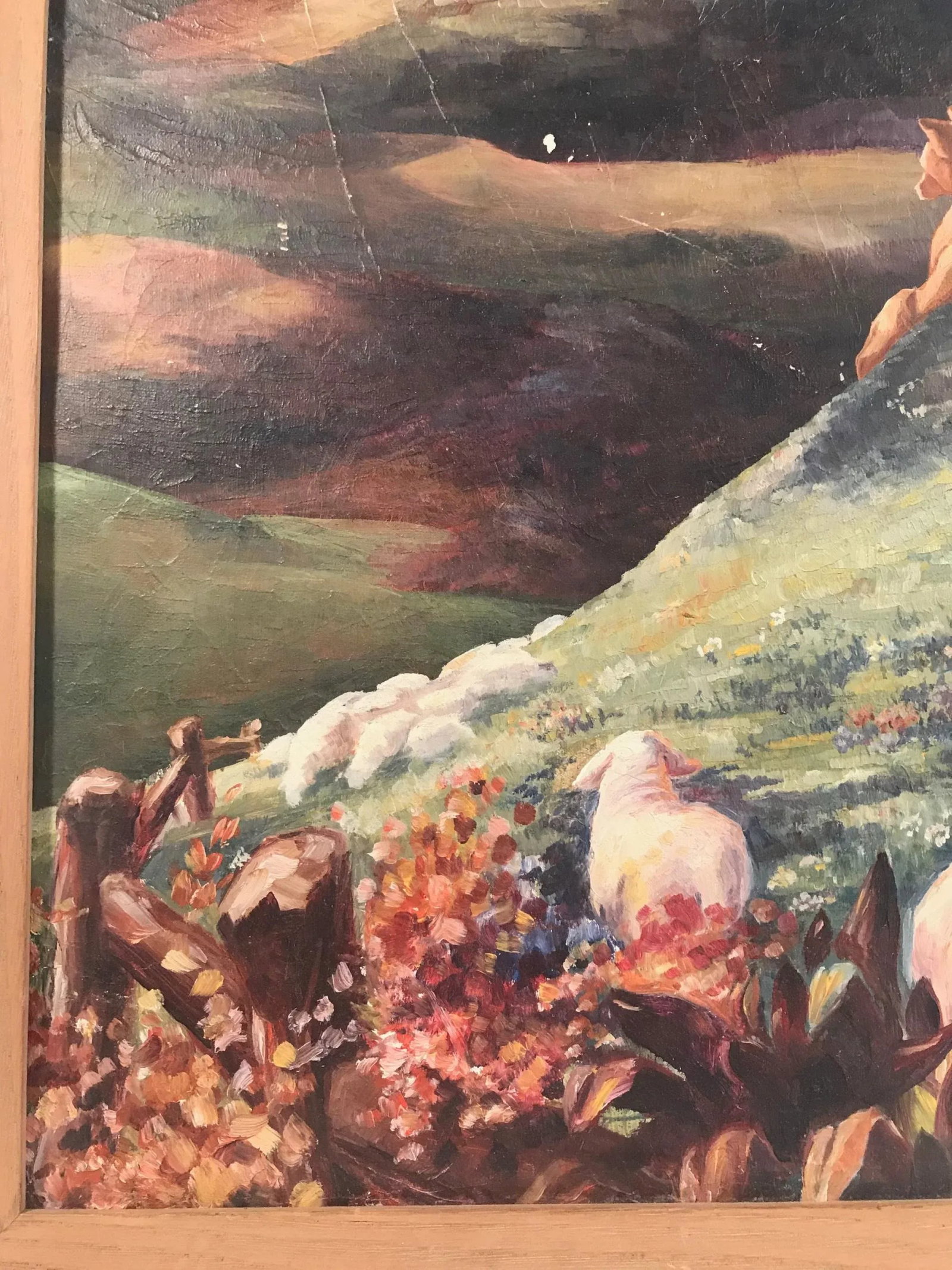 1940s Figurative Bavarian Tyrolian Folk Art Oil Painting, Framed - 7