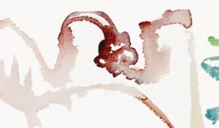 "Showing Shade", 2009. Contemporary, Abstract Expressionism. Watercolor on Paper by Joe Ginsberg. Ja - 3