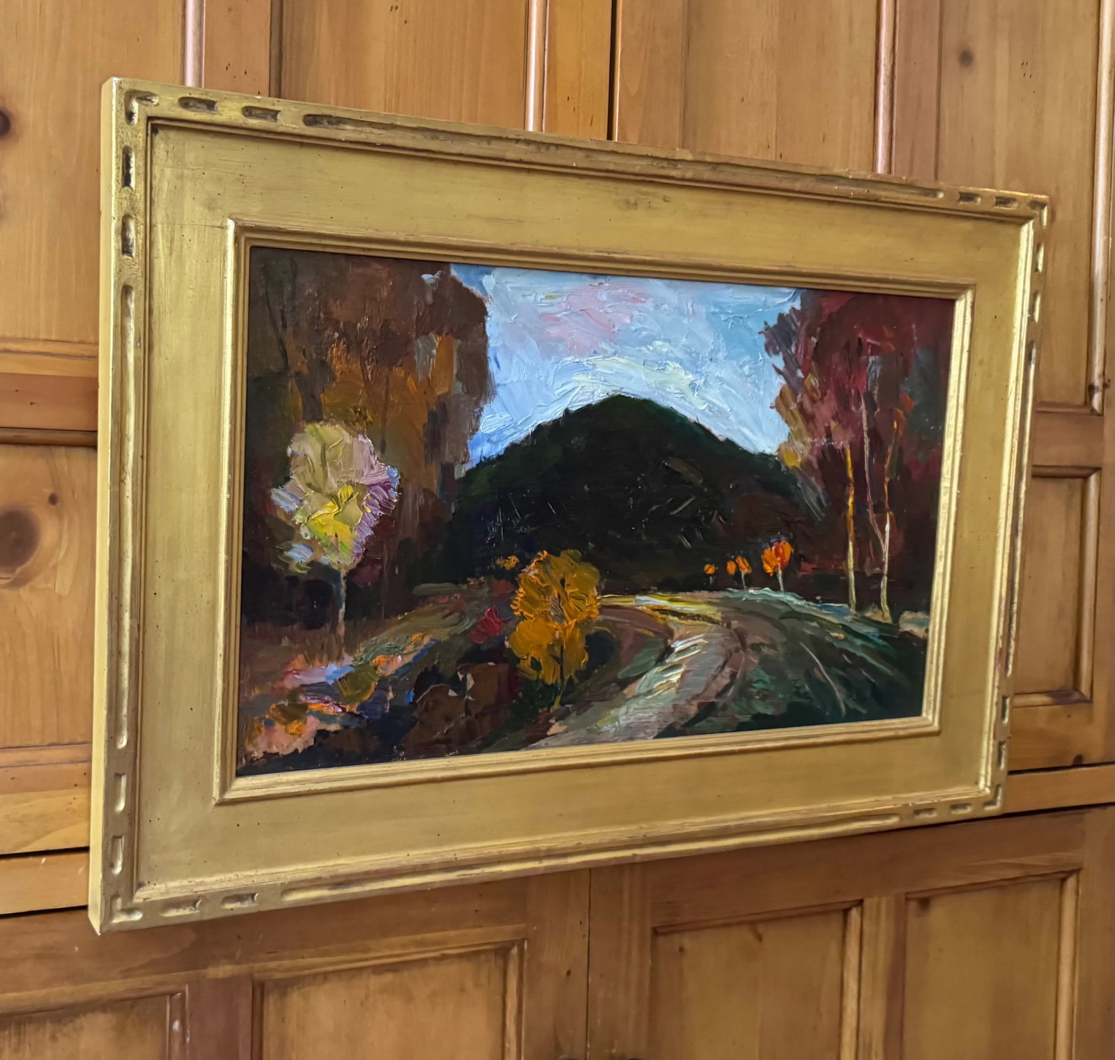 Foothills of the Carpathian Mountains, Oil on Board by Joseph Puchinskiy - 3