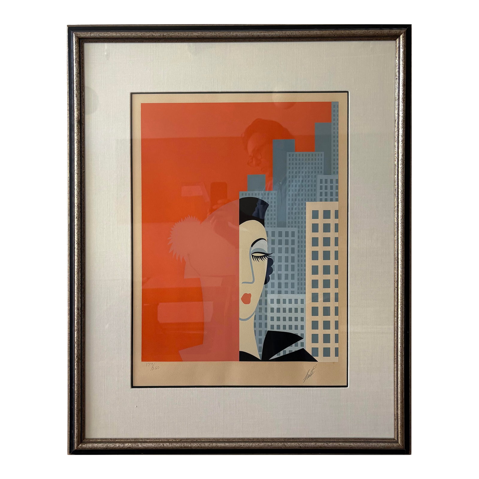 Erte, 'Fashions/Modes', Art Deco, Seriograph 179 of 260 , 1974, France, Framed: Original 1974 Art Deco seriograph by renowned French artist Erte (Romain de Tirtoff). Editioned print #179 of 260, professionally framed. Features Erte's signature elegant fashion illustration style