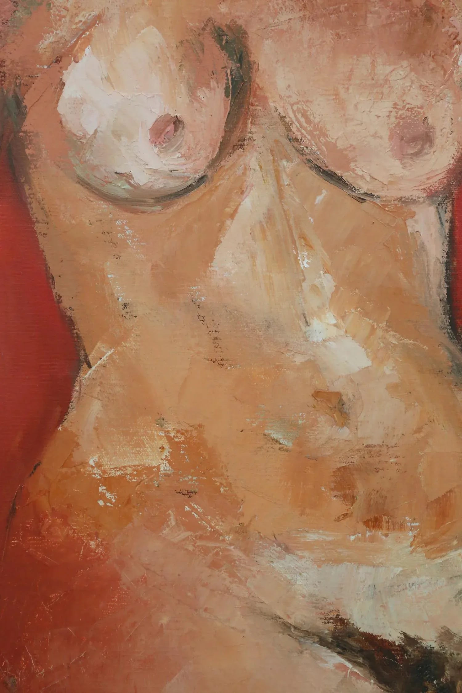 Original Painting by Sandra Orlovsky - Red Nude - 2