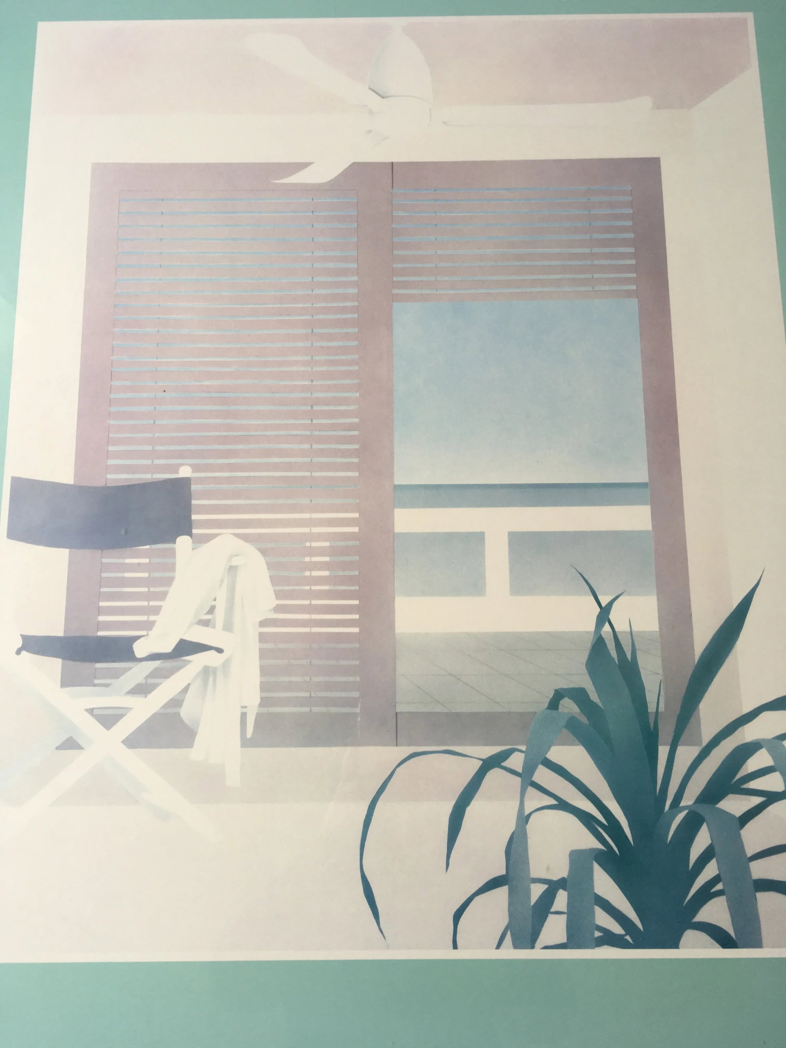 1983 Back From the Beach Pink Studio Poster, Framed - 2