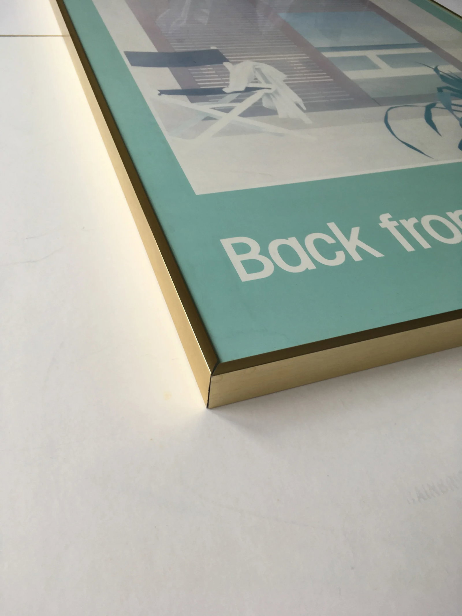1983 Back From the Beach Pink Studio Poster, Framed - 8