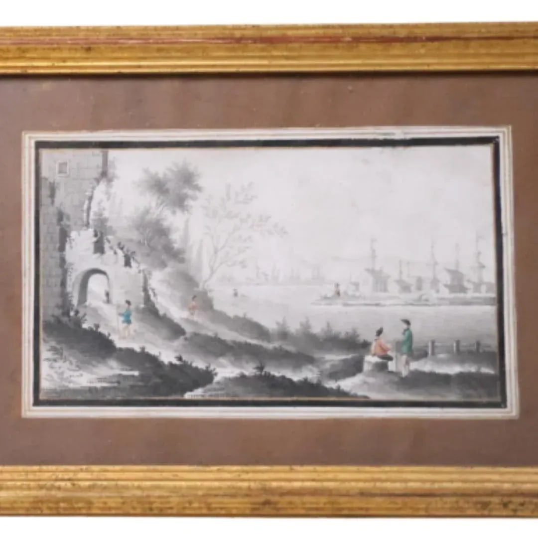19th Century French Small Coastal Engraving (Set of 2) - 2
