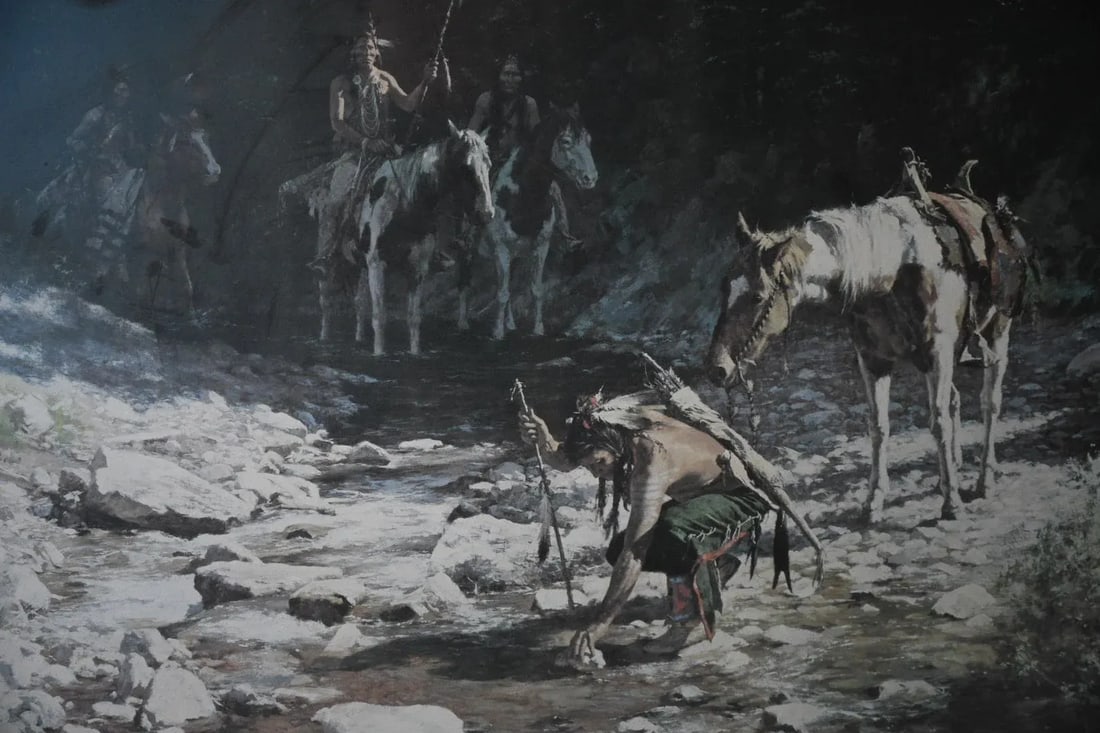 1980s "Stones That Speak" by Howard Terpning - Limited Edition Framed Print (40" X 41") - 2