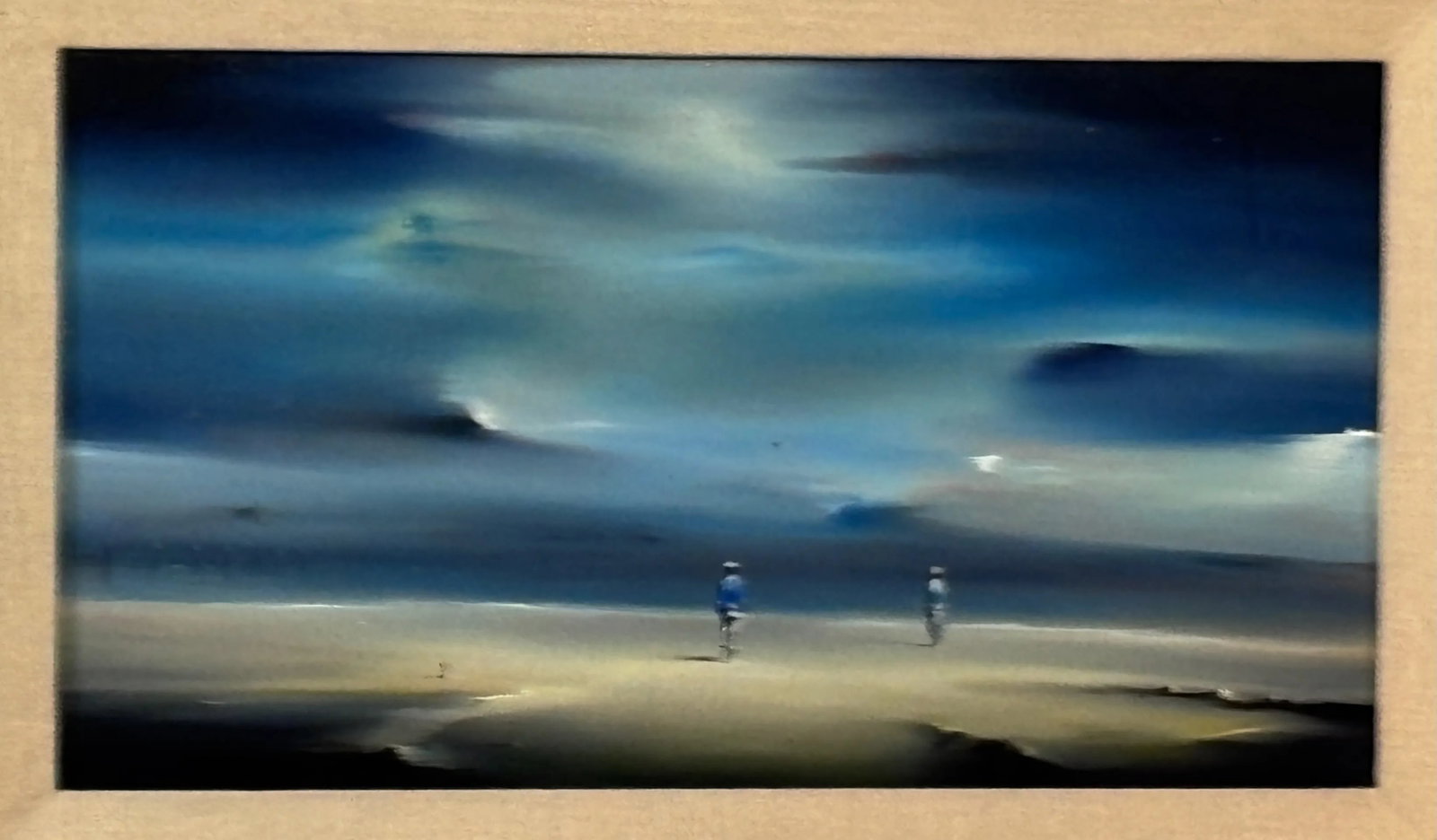 Surreal California Seascape Painting by Robert Watson, 20th Century - 3