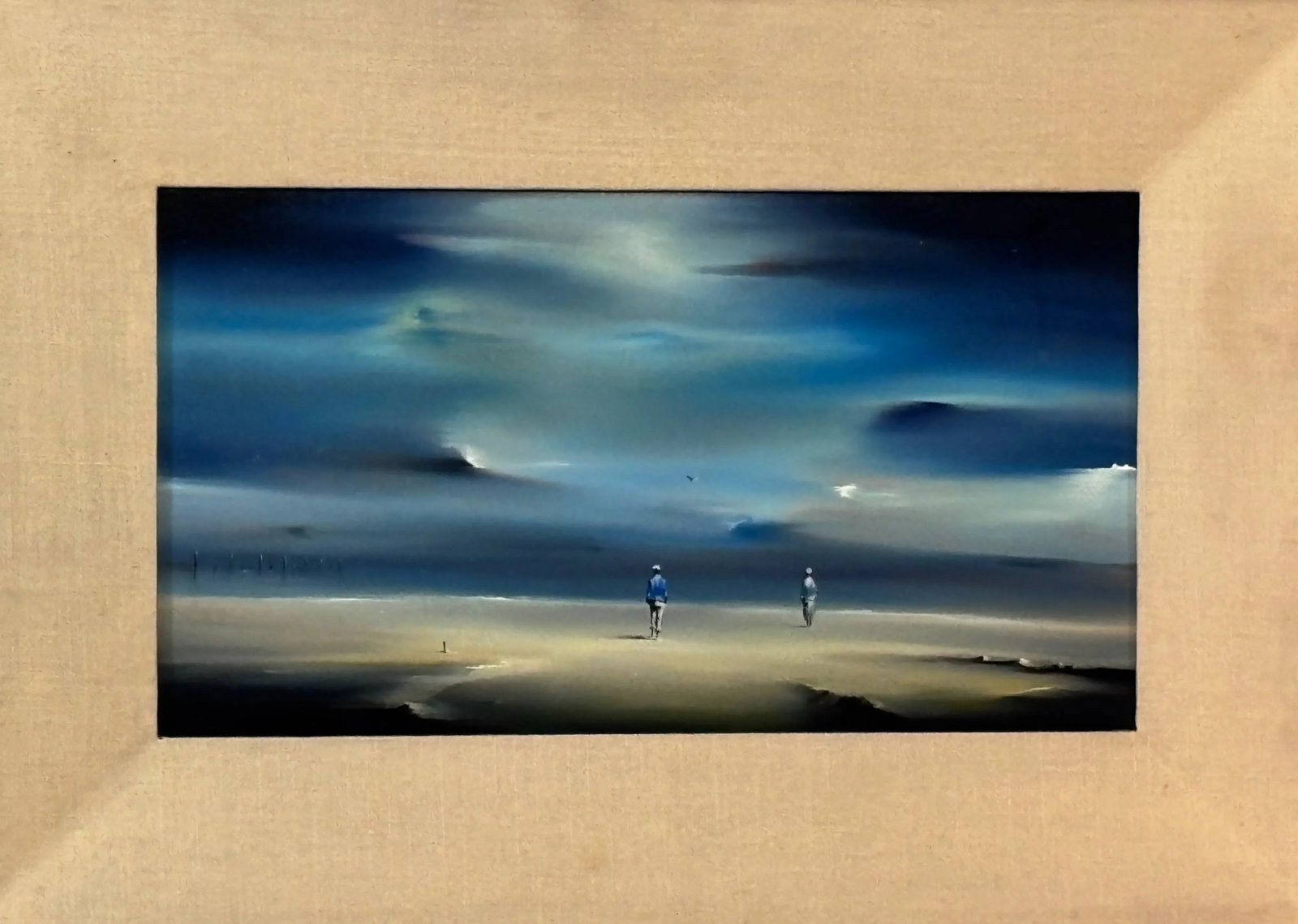 Surreal California Seascape Painting by Robert Watson, 20th Century - 5