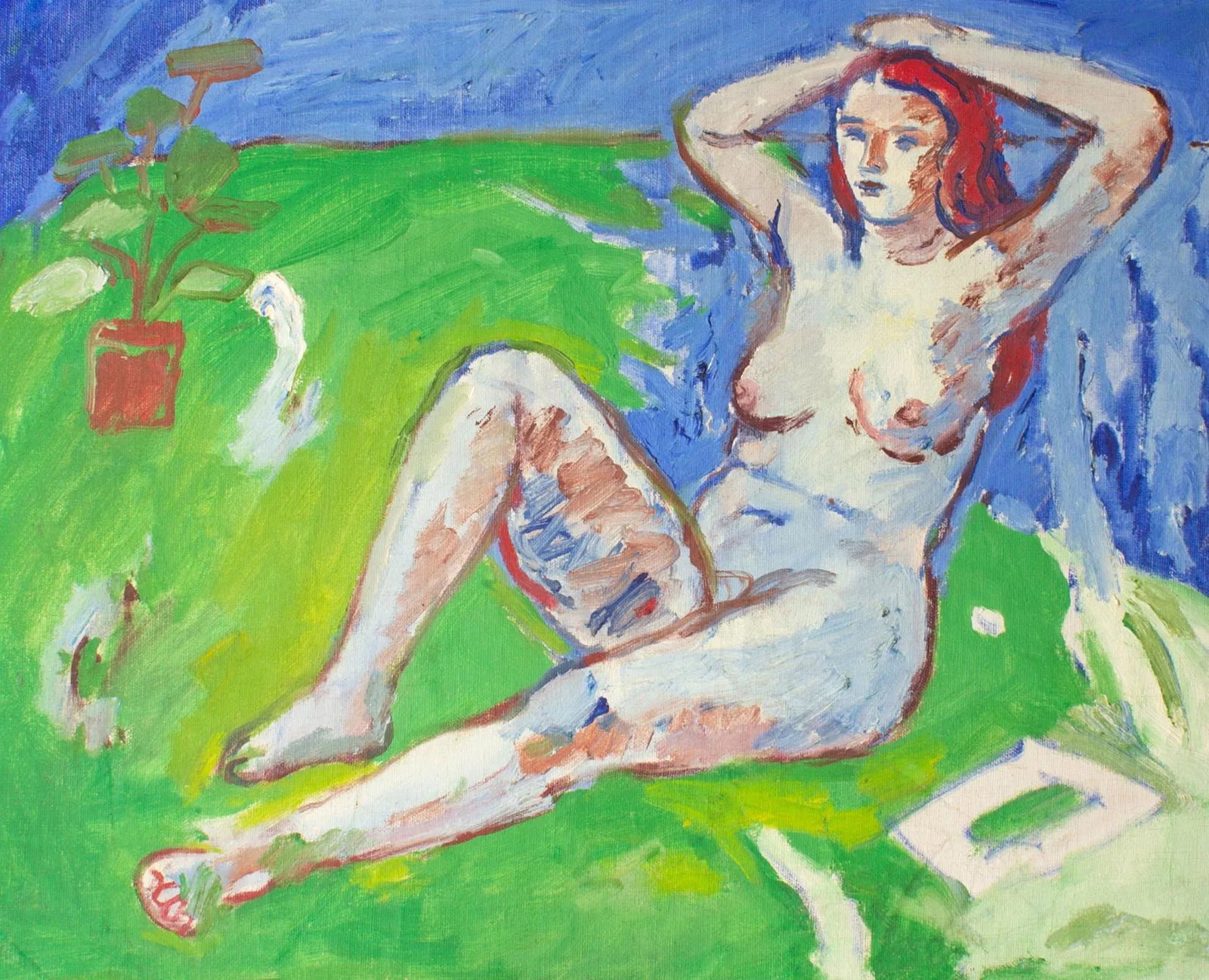 Oil on Canvas of a Female Figure by Abbott Pattison - 2