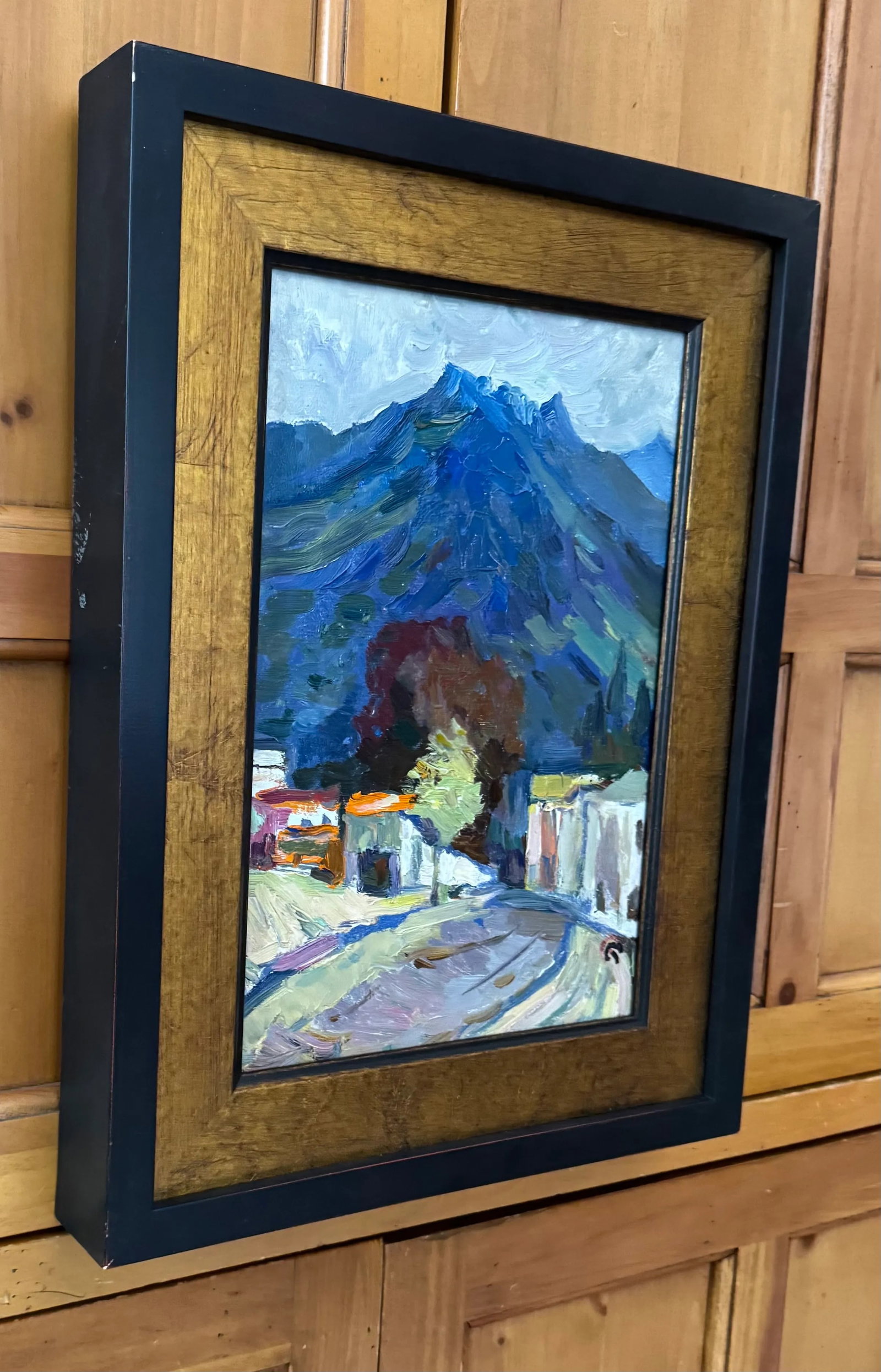 "In the Caucuses" by Joseph Puchinskiy, Oil on Canvas C. 1970 - 3