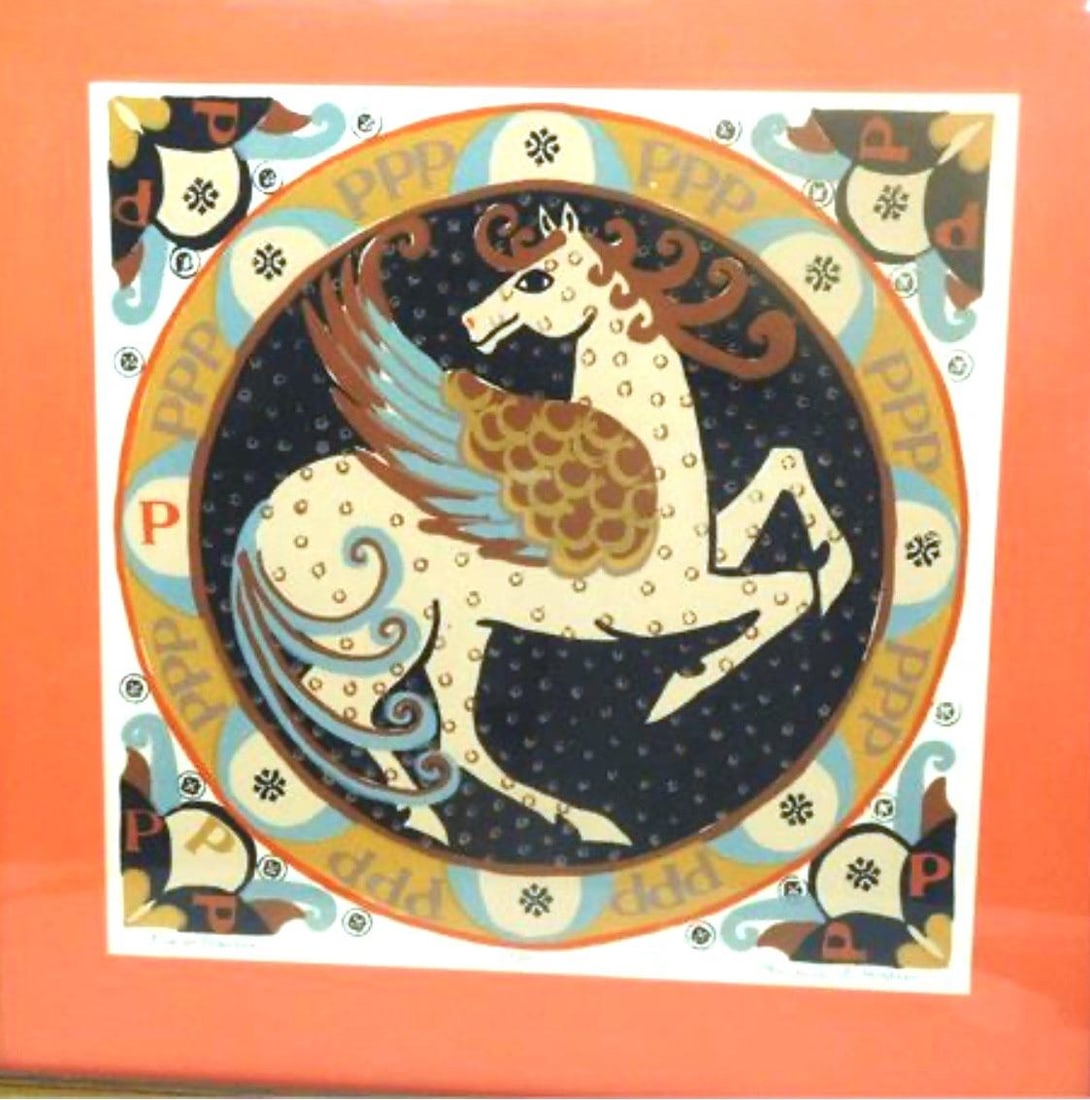 Barbara F. Hughes "P Is for Pegasus" Framed Signed Print 1/50 - 4