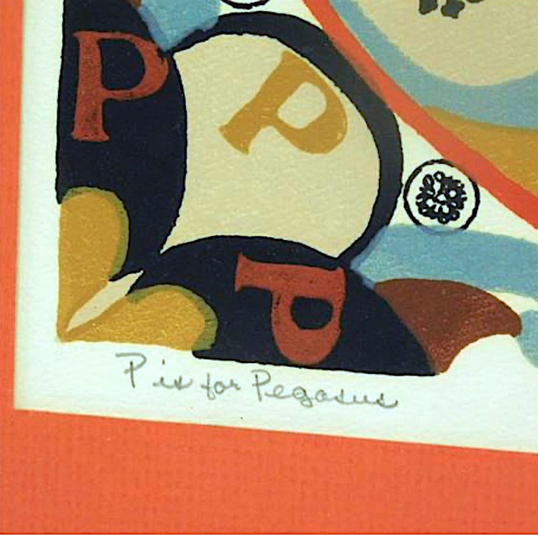 Barbara F. Hughes "P Is for Pegasus" Framed Signed Print 1/50 - 5