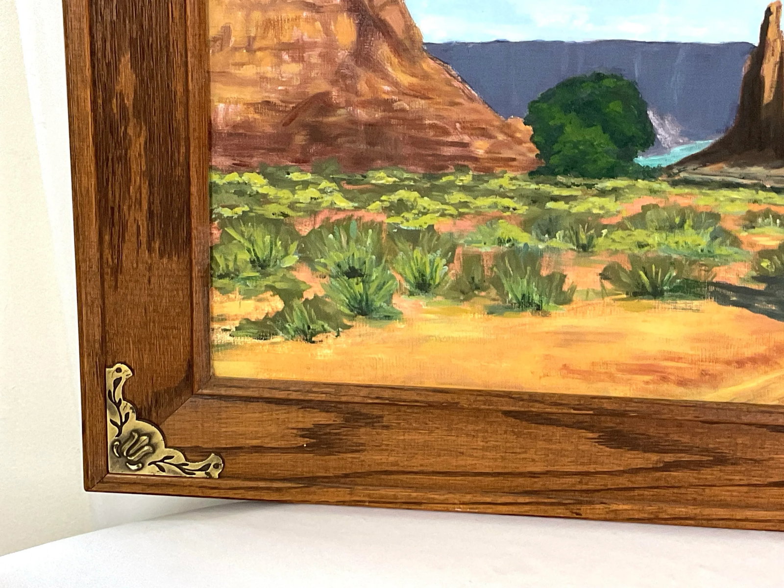 Southwest Landscape-Oil on Board - 22x26-Unsigned - 4