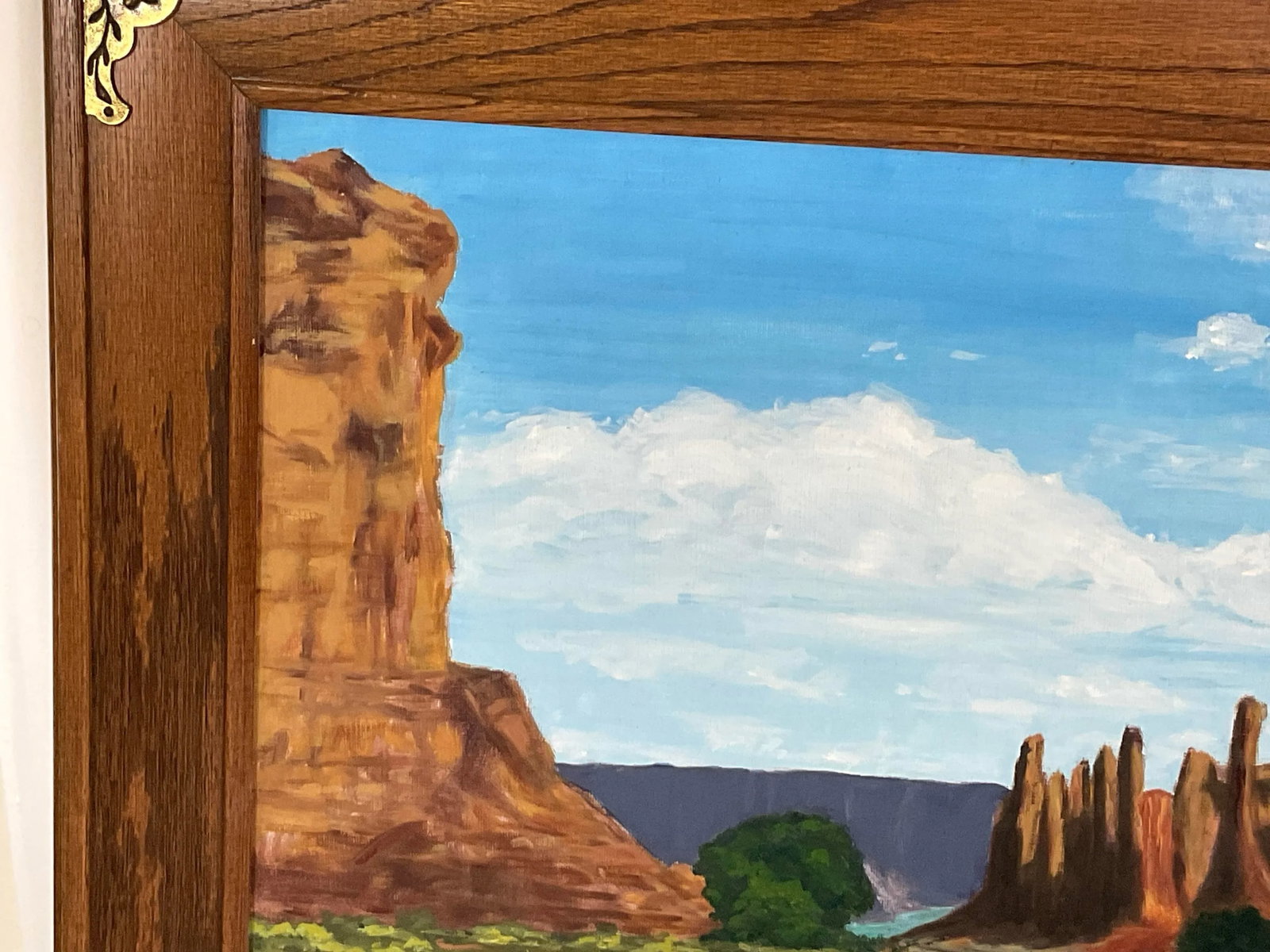 Southwest Landscape-Oil on Board - 22x26-Unsigned - 5