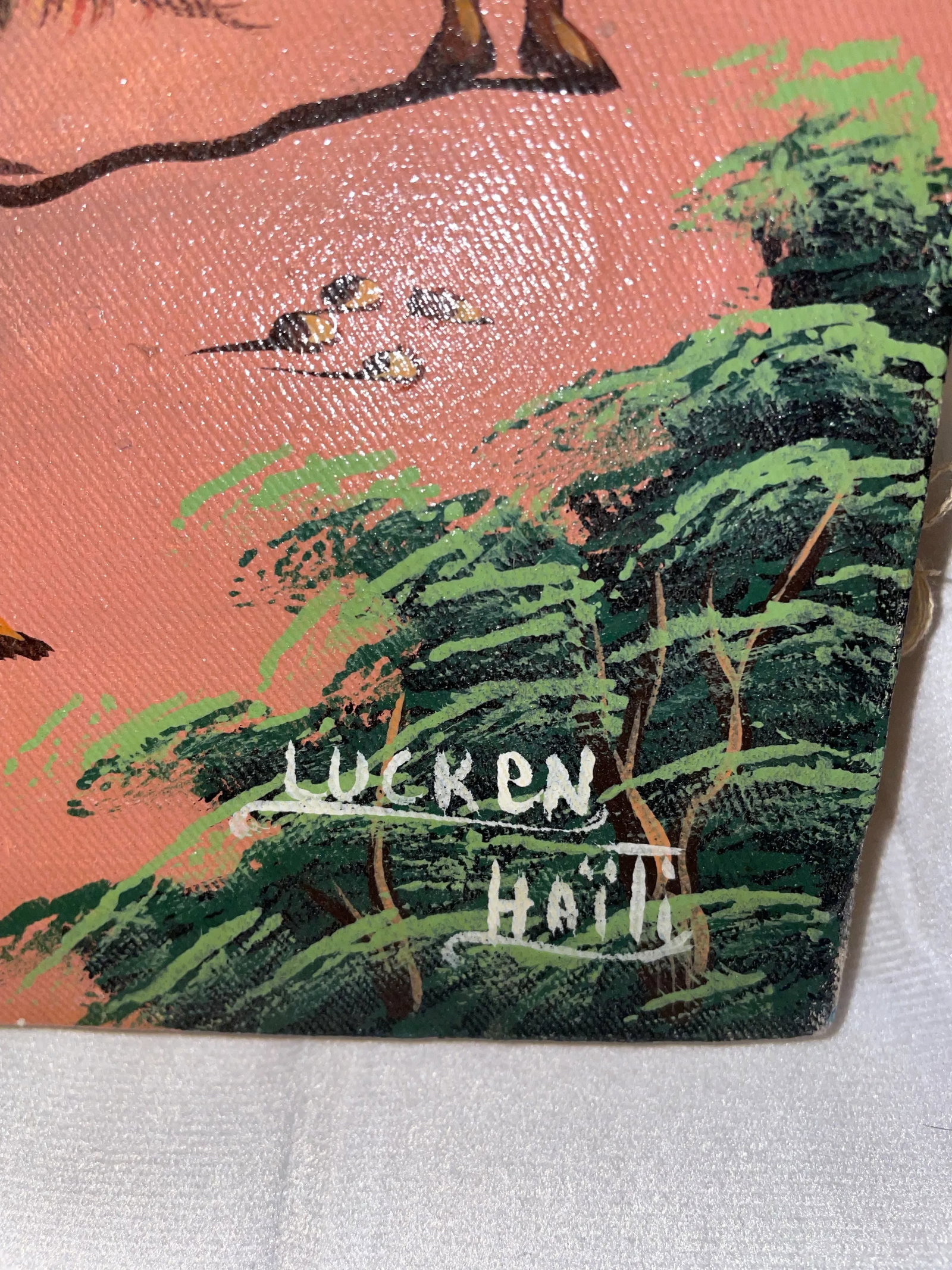 Oil Painting Folk Art From Haiti by Lucken - 3