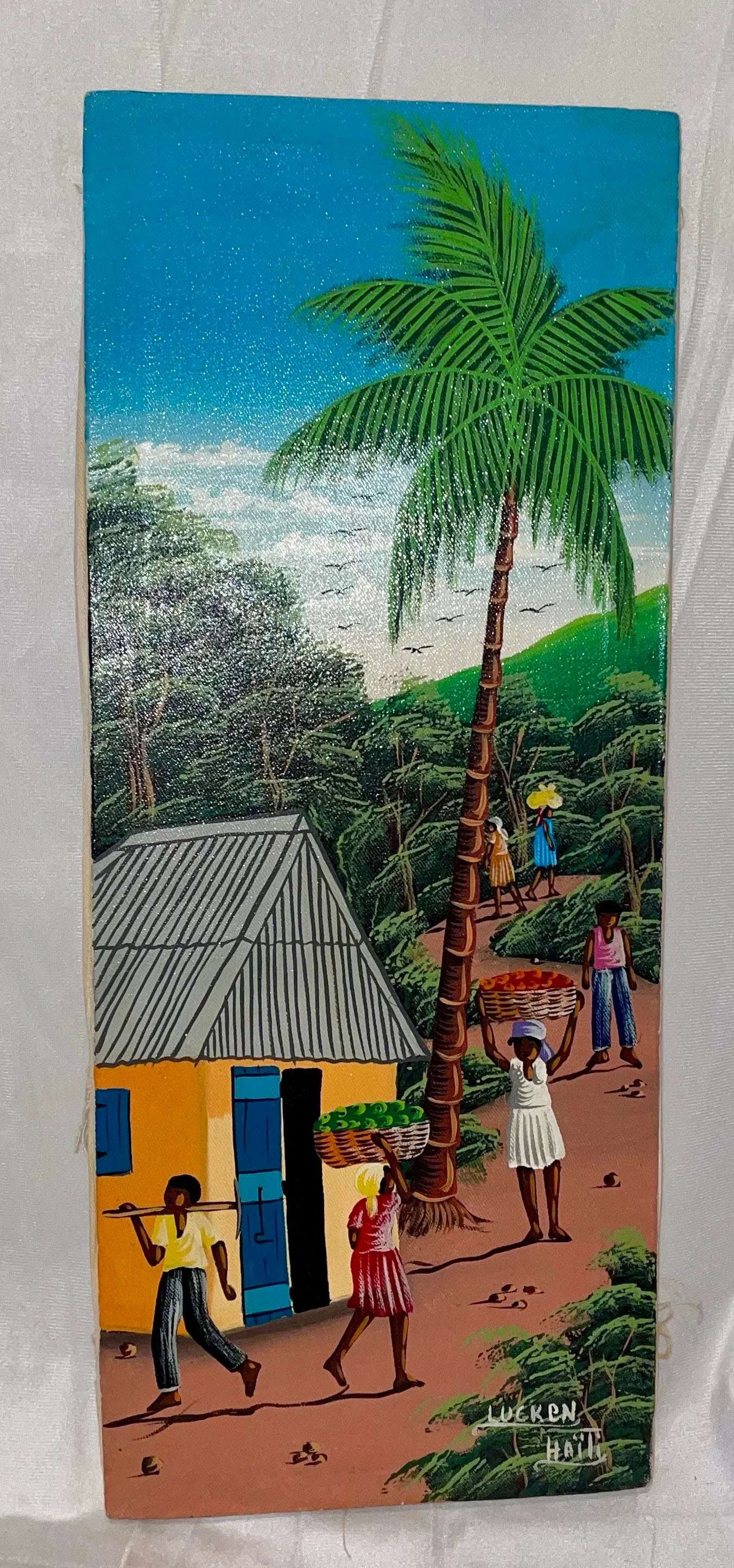 Oil Painting Folk Art From Haiti by Lucken - 4