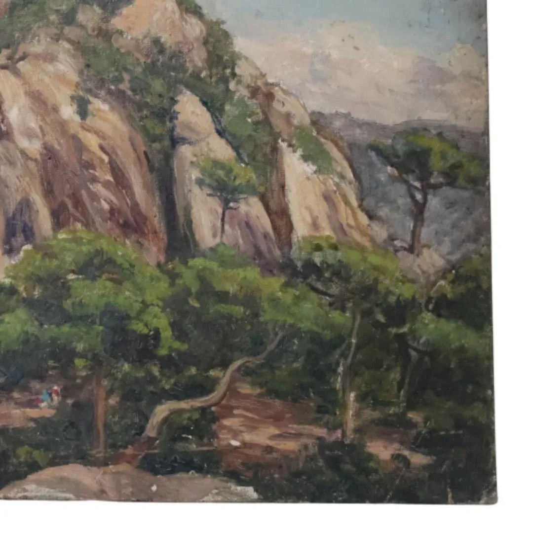 Mid-20th Century French Fortress Painting - 3