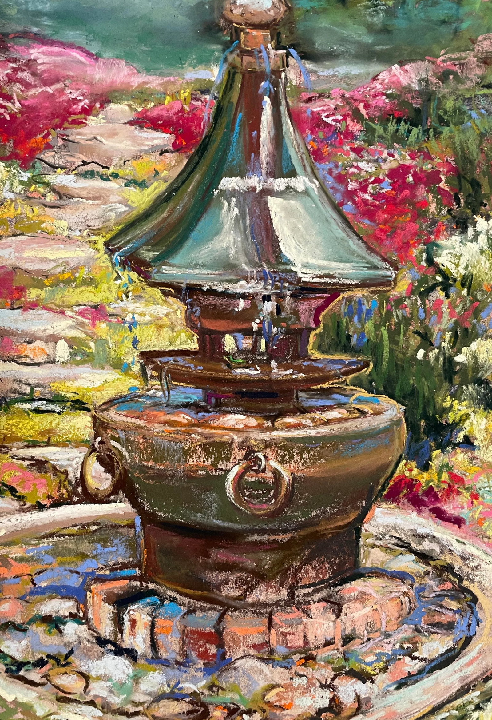 Susan Glendenning Garden Impressionist Pastel - 2