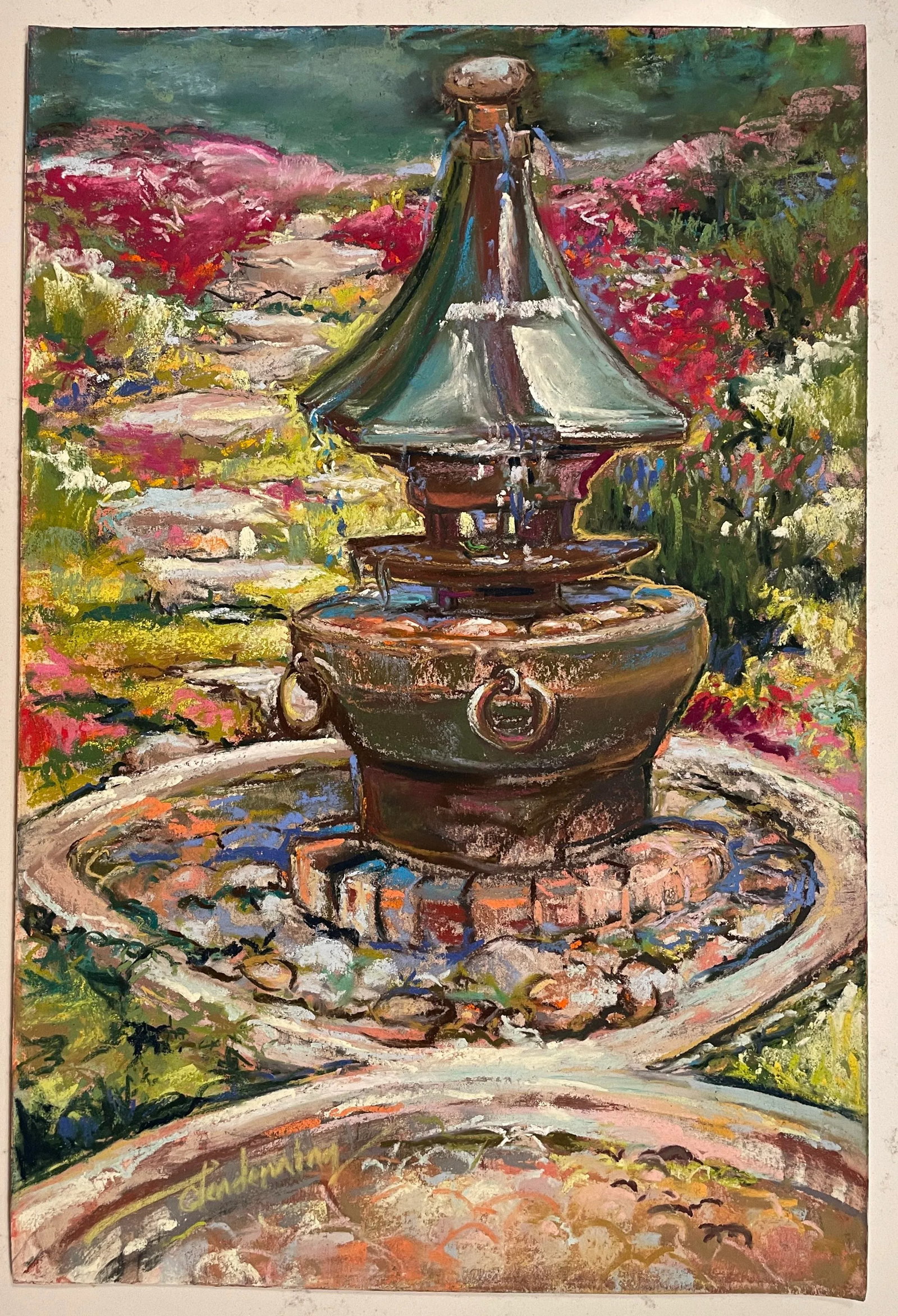 Susan Glendenning Garden Impressionist Pastel - 4